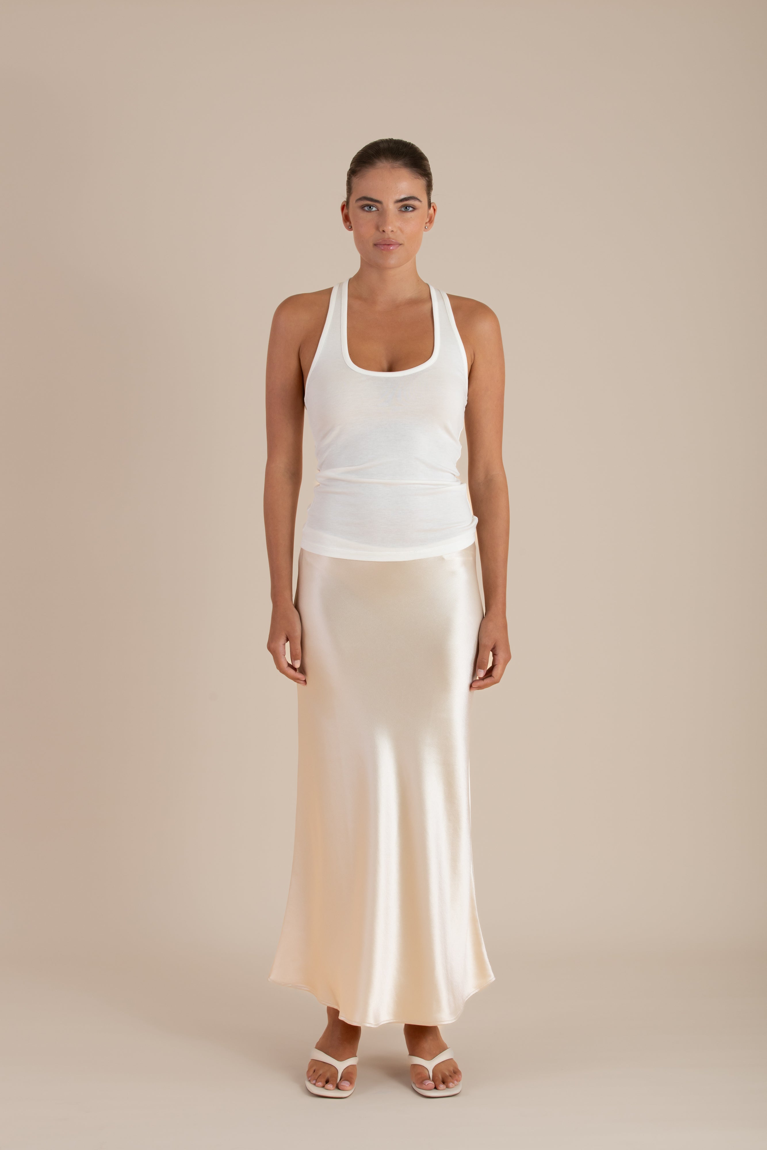 The Audrey Skirt | Porcelain $300
