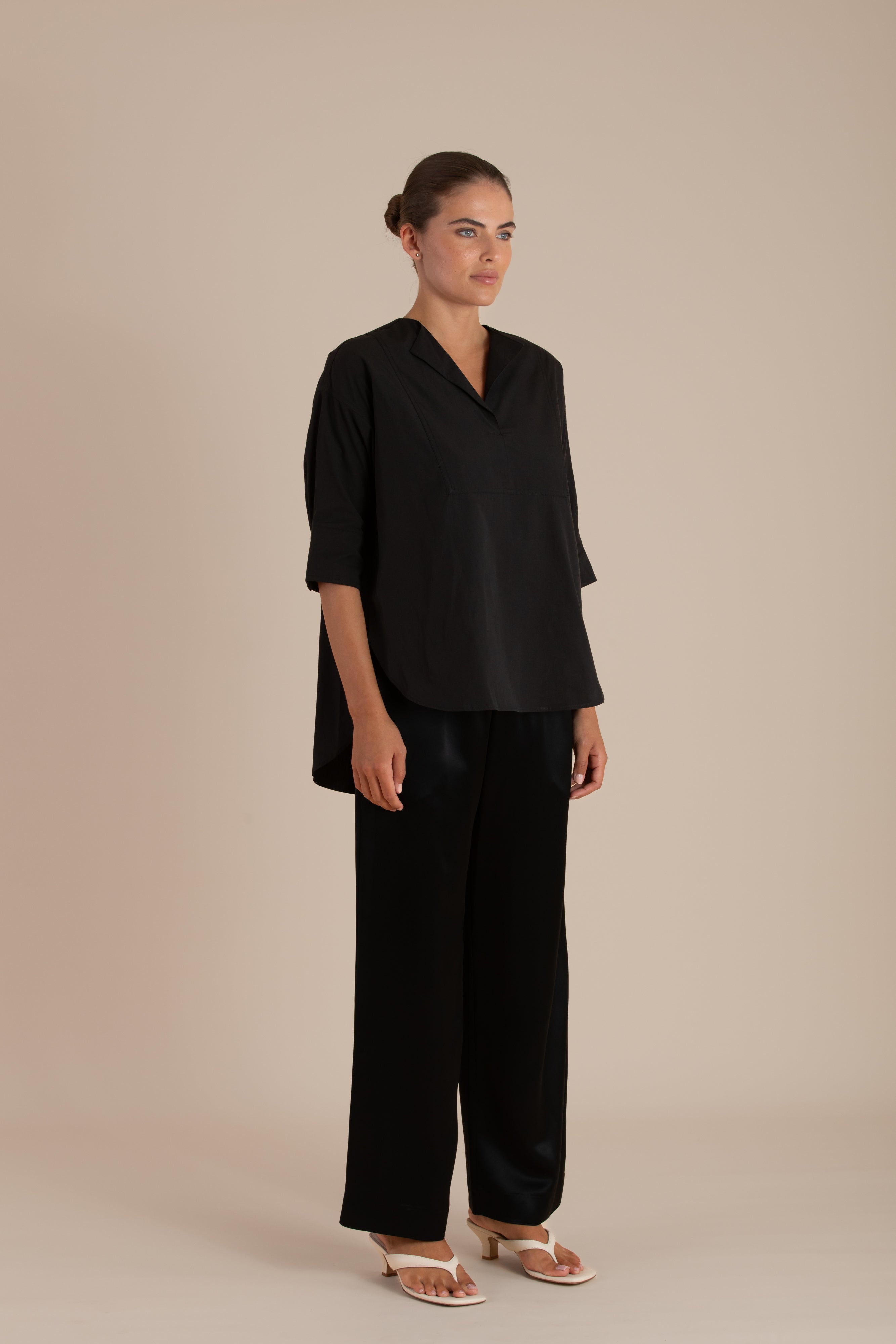 The Lucille Shirt | Black $240