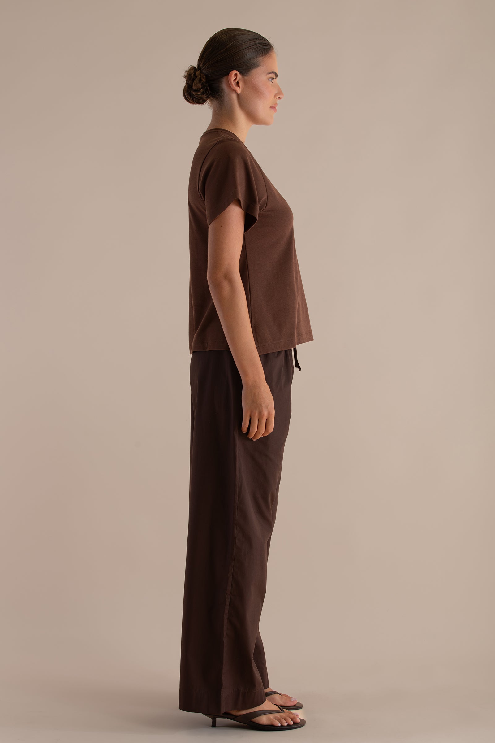 The Celeste Tee | Cacao $100