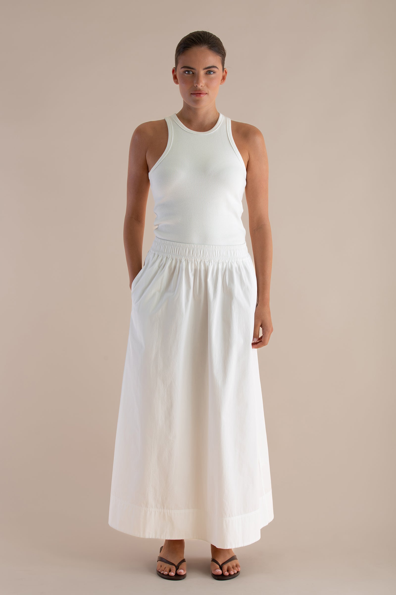 The Odette Skirt | White $280