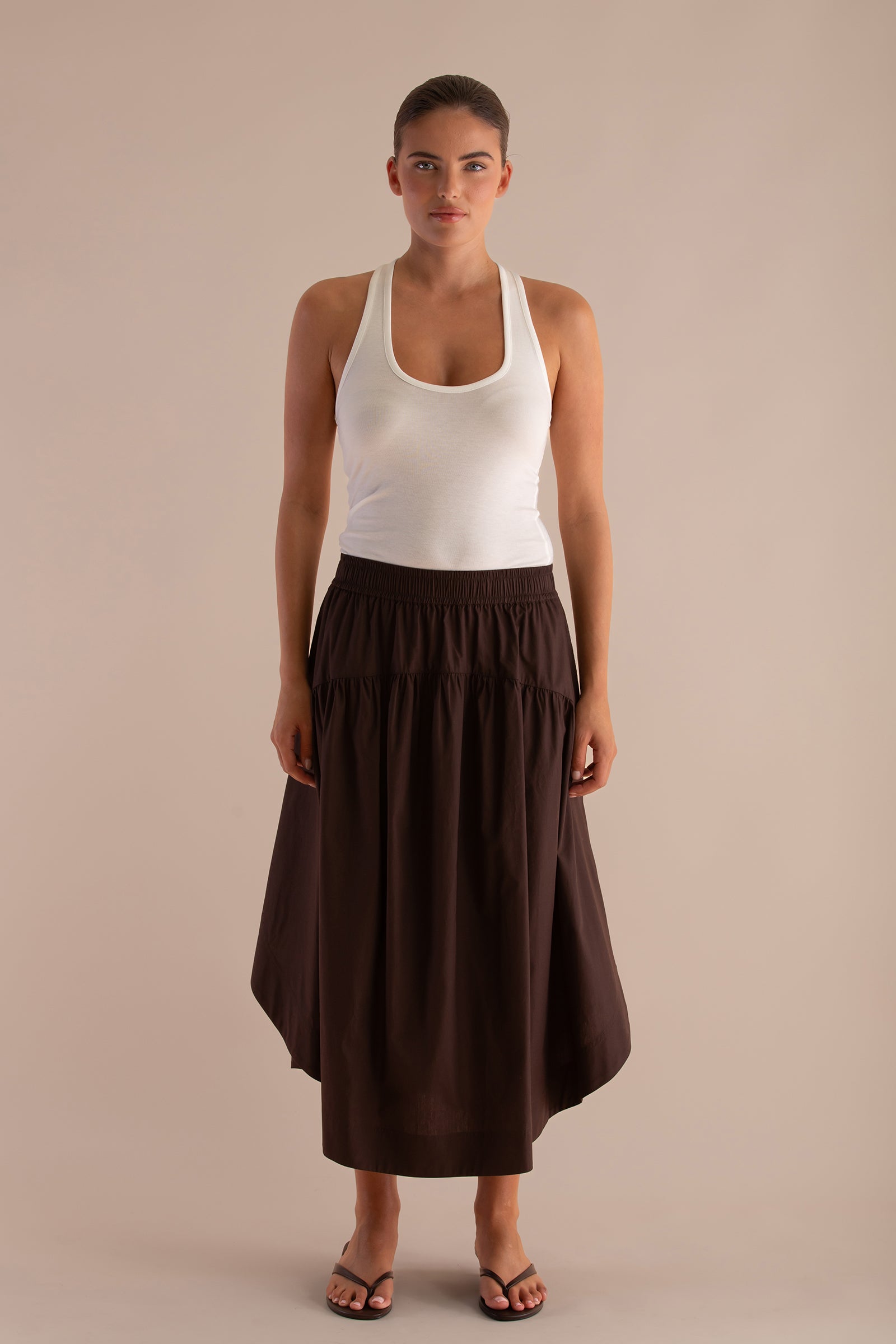 The Sawyer Skirt | Cacao $330