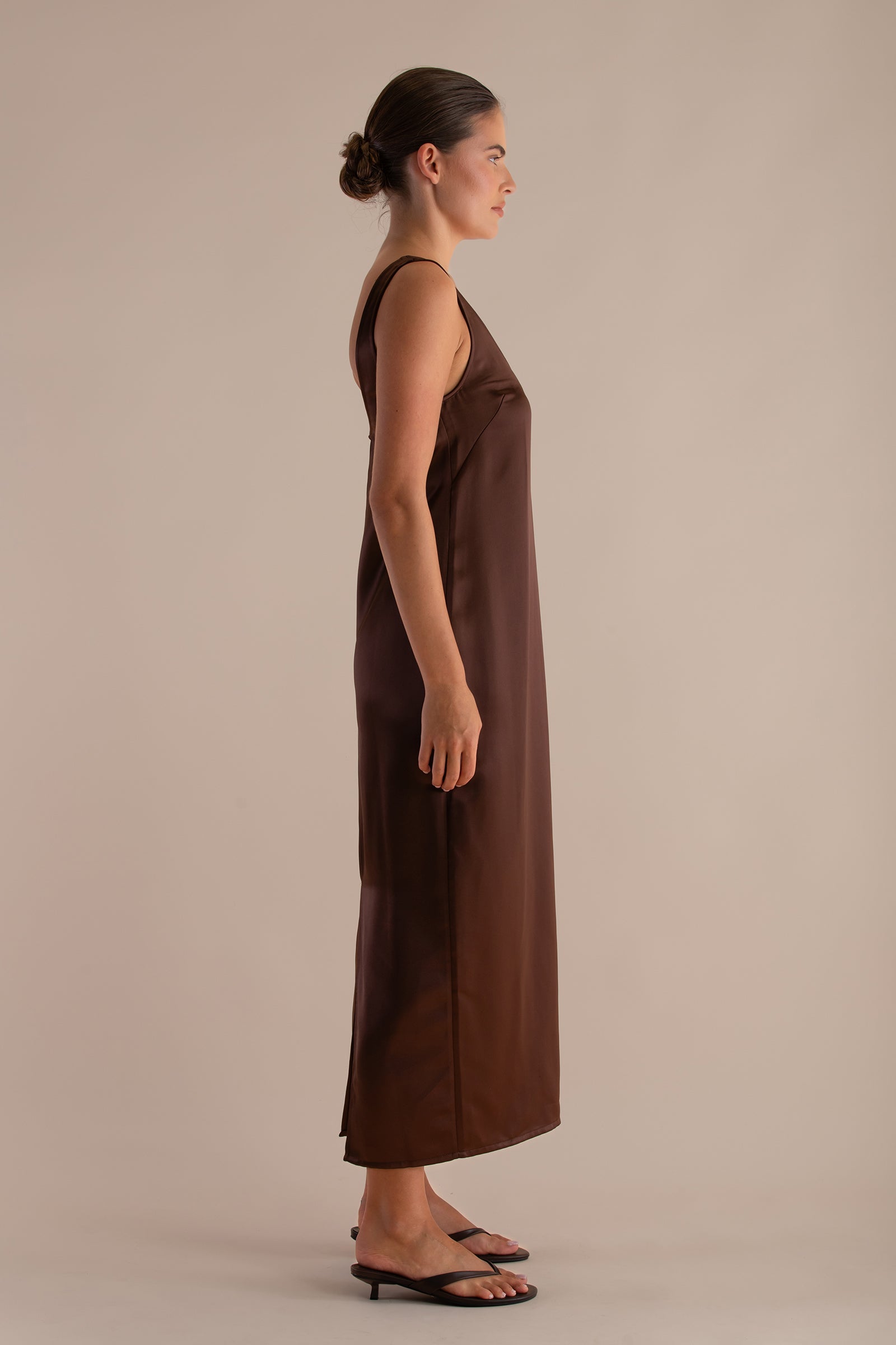 The Cora Slip Dress | Cacao $350