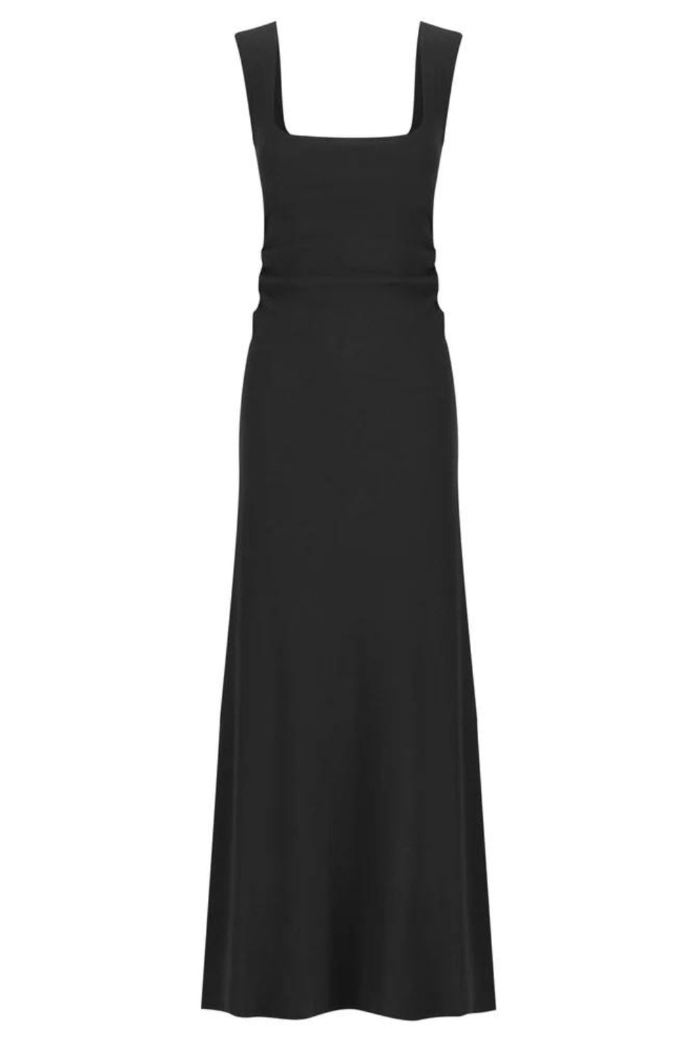 Naia Tank Dress | Black Rib $290
