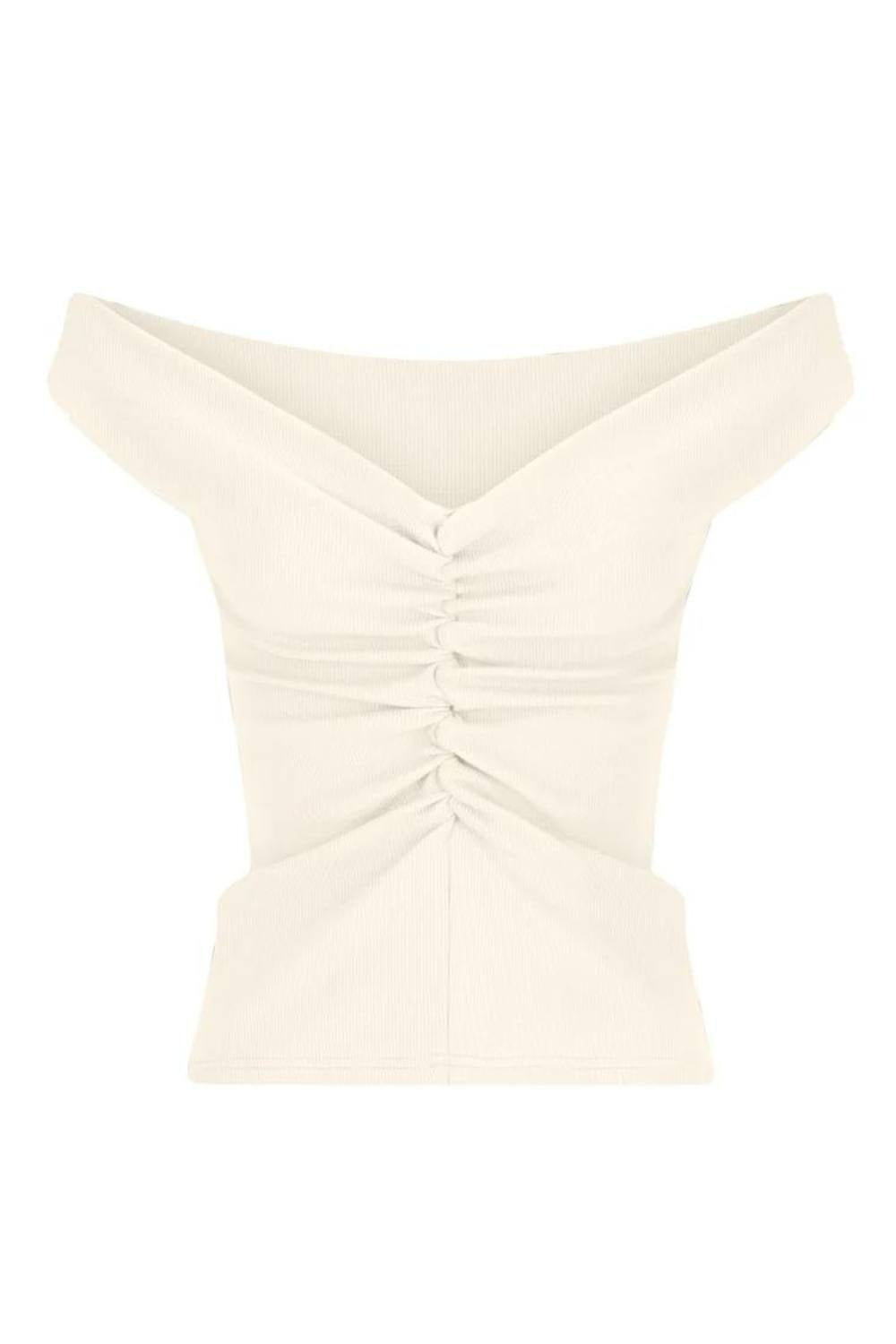 Niveah Tee | Vanilla Rib $180