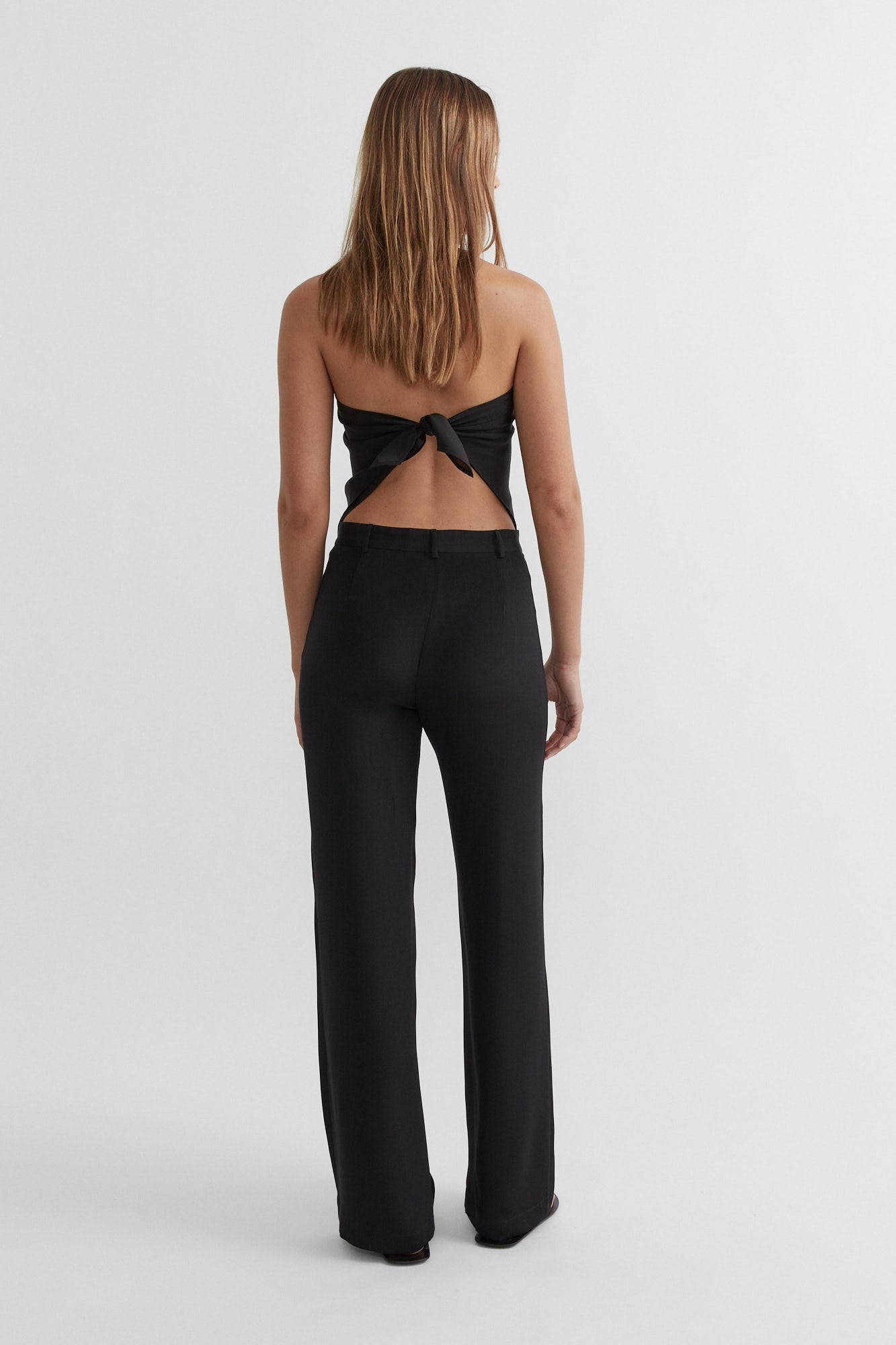 Silk Scarf Top | Black $220