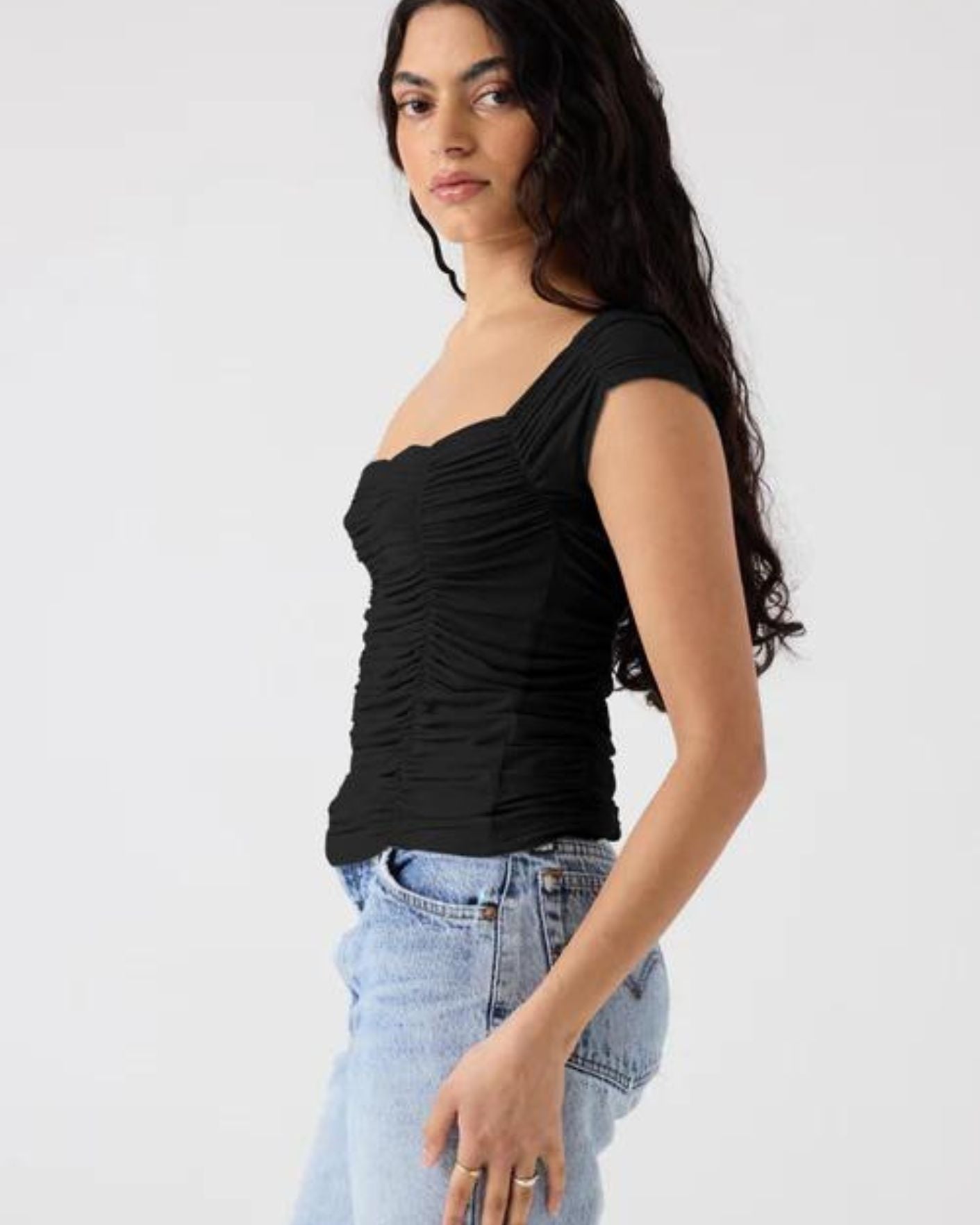 Jolene Short Sleeve Tee | Black $235