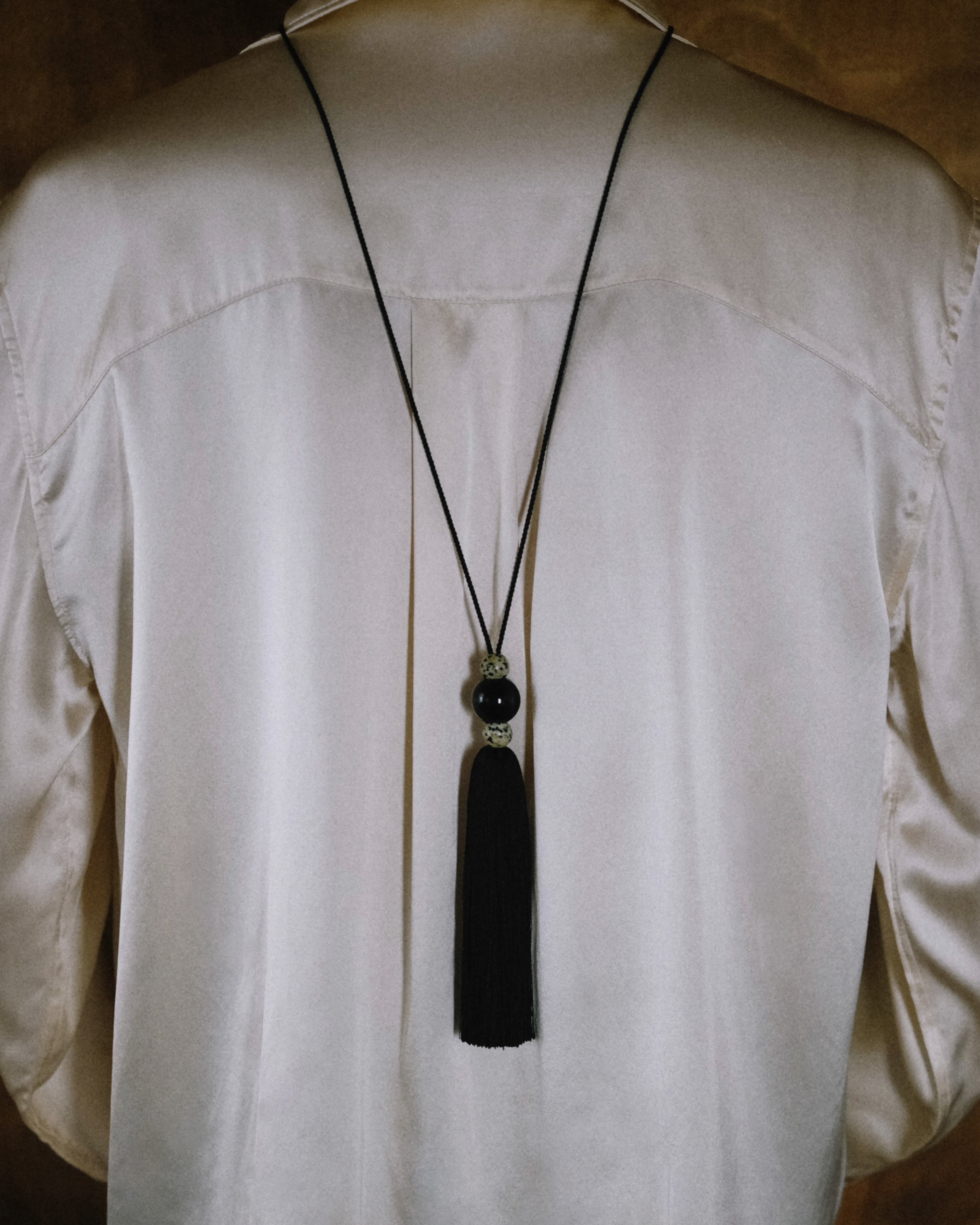 Totem Tassel Necklace | Black Onyx and Dalmatian $220