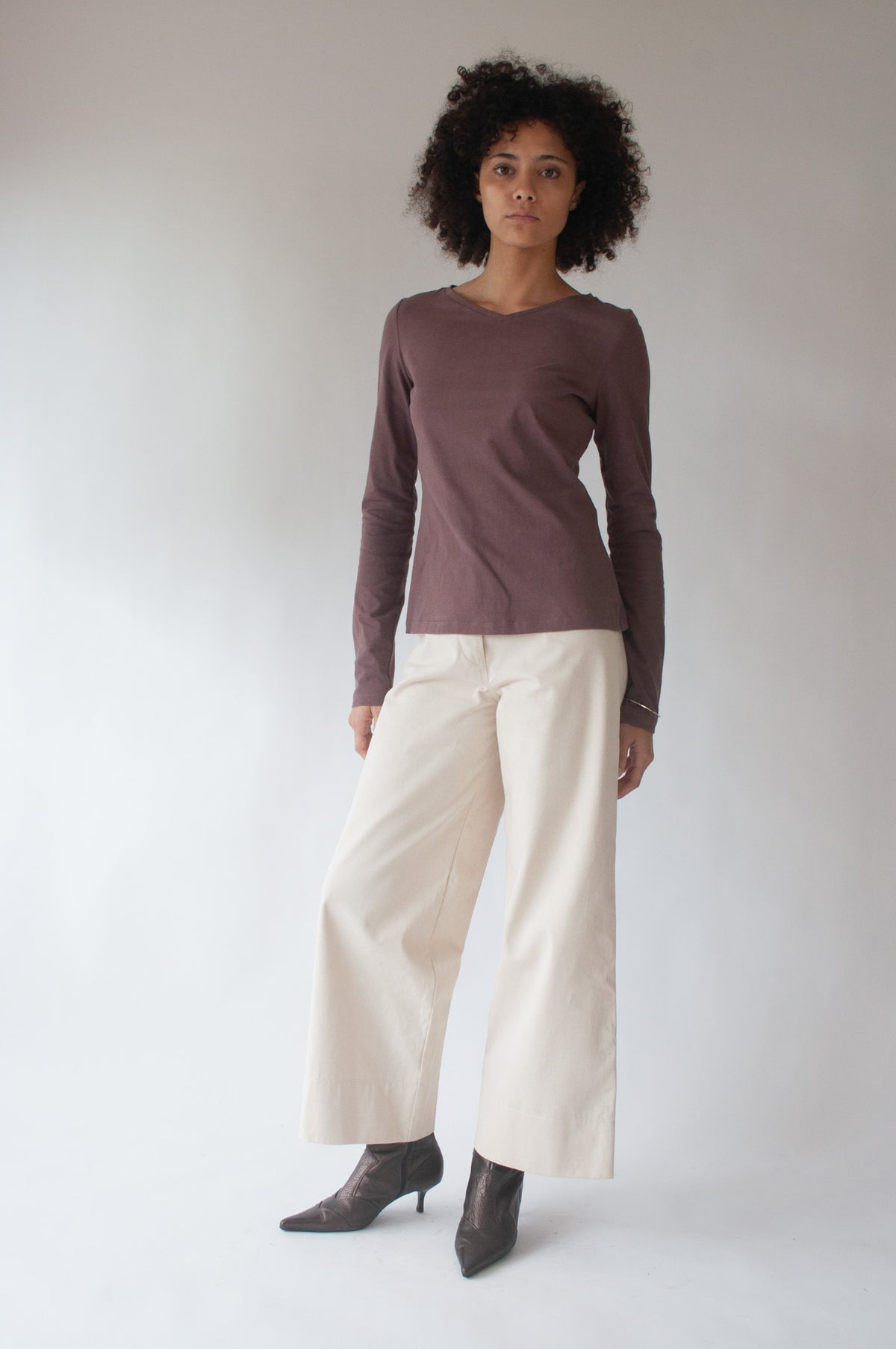 Balance Long Sleeve Tee | Plum $172