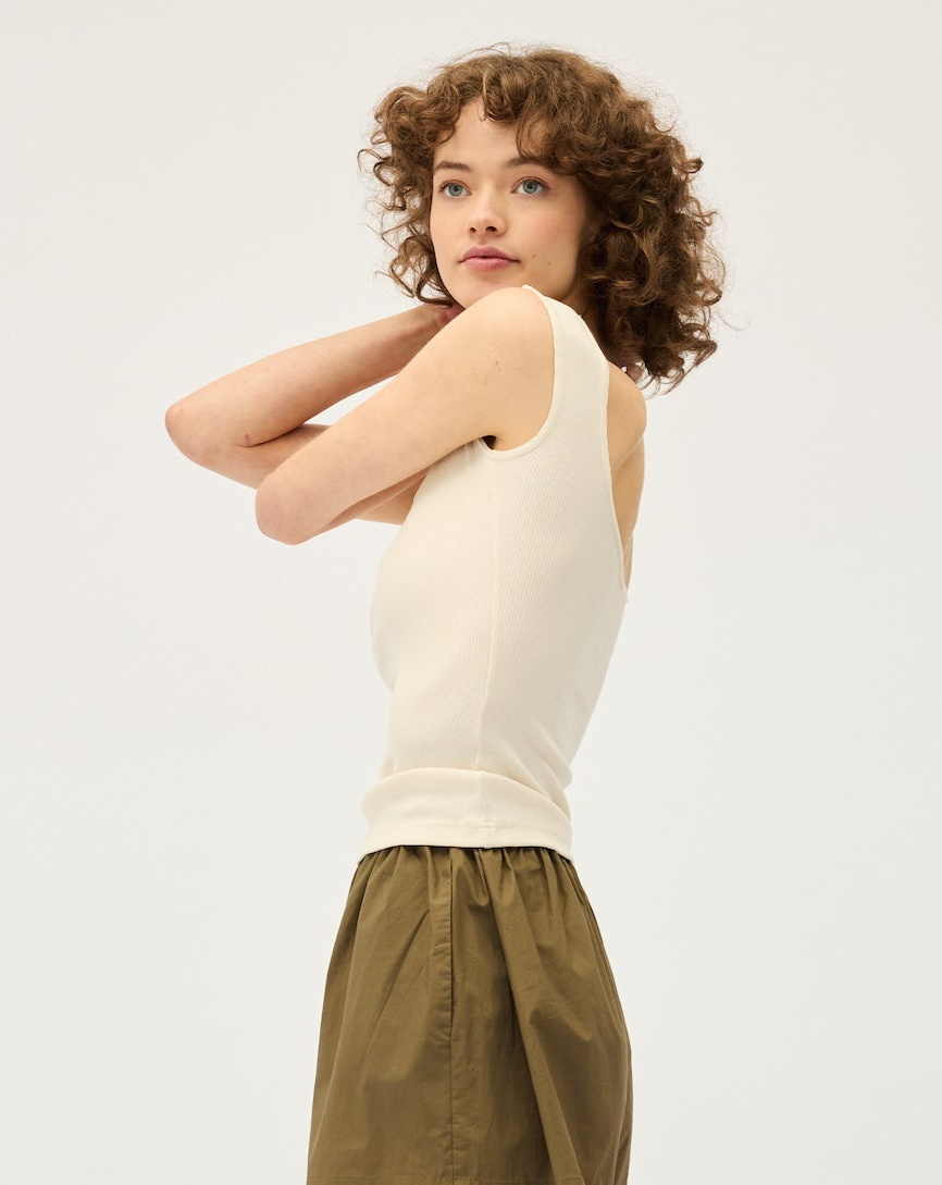 Naia Tank | Vanilla Rib $120