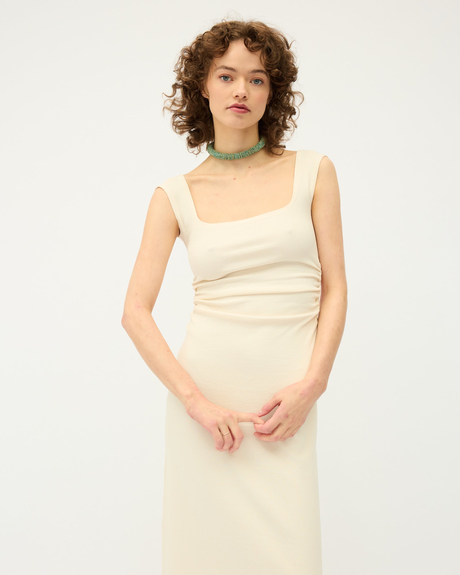 Naia Tank Dress | Vanilla $290