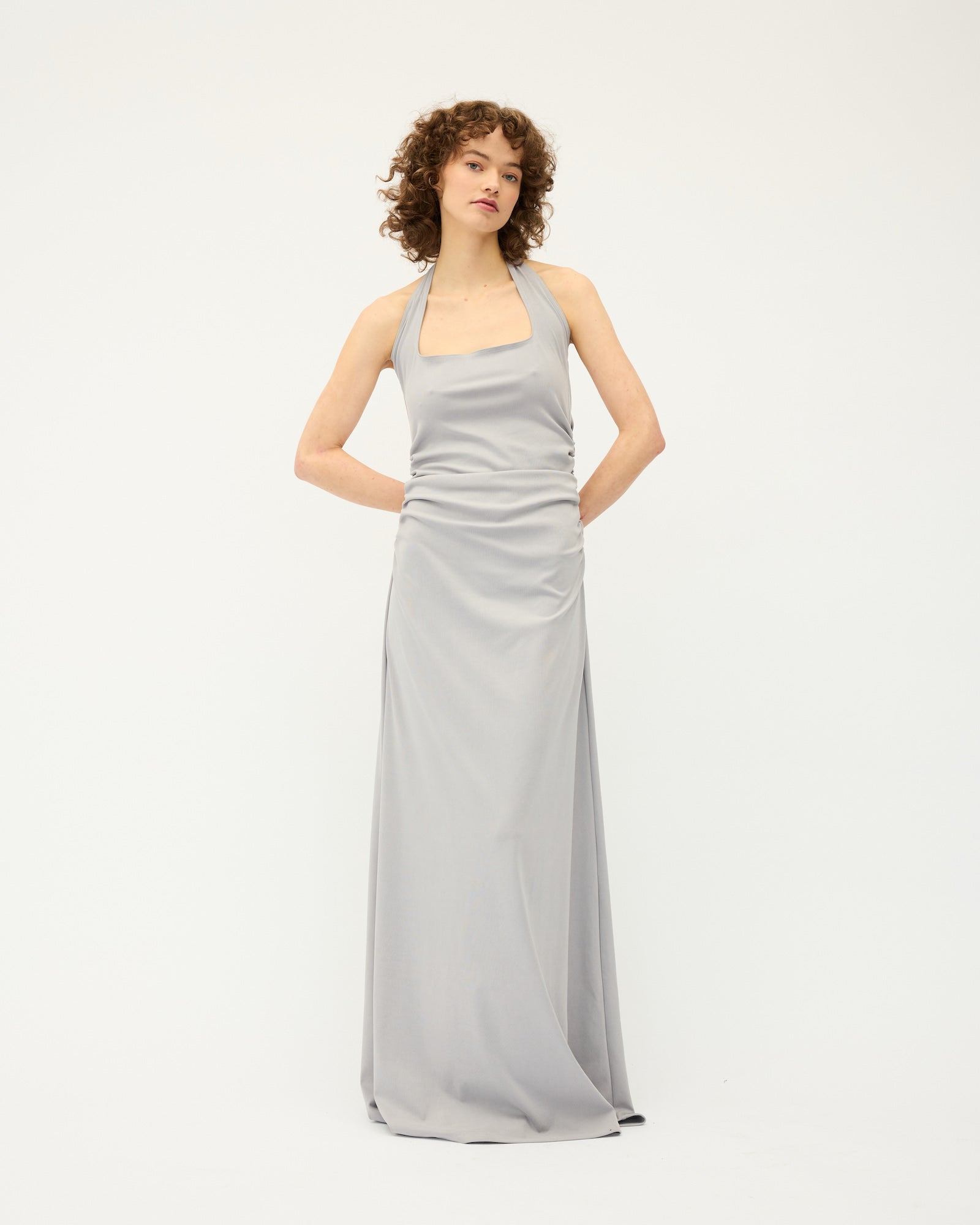 Helena Halter Dress | Silver $400