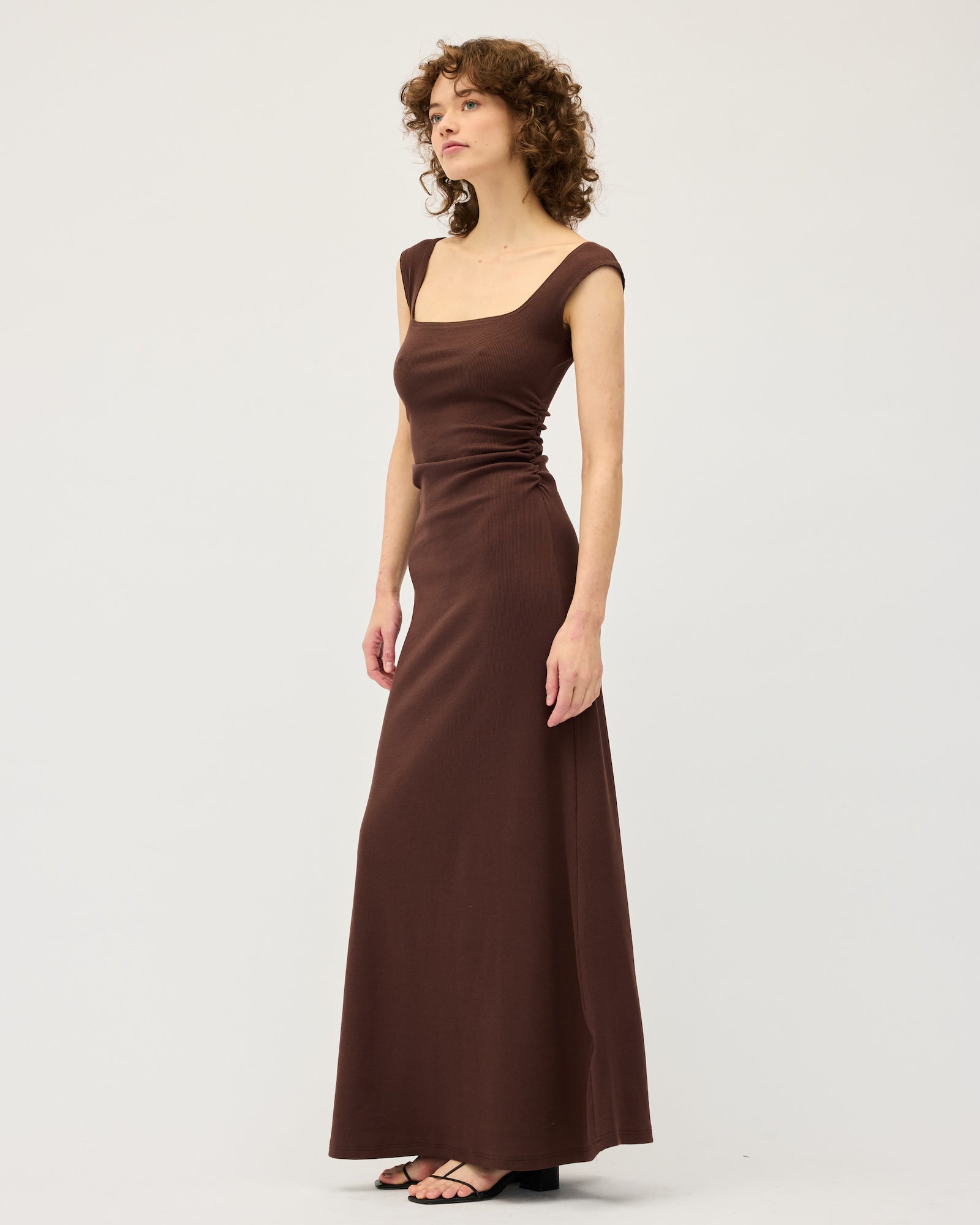 Naia Tank Dress | Chocolate $295