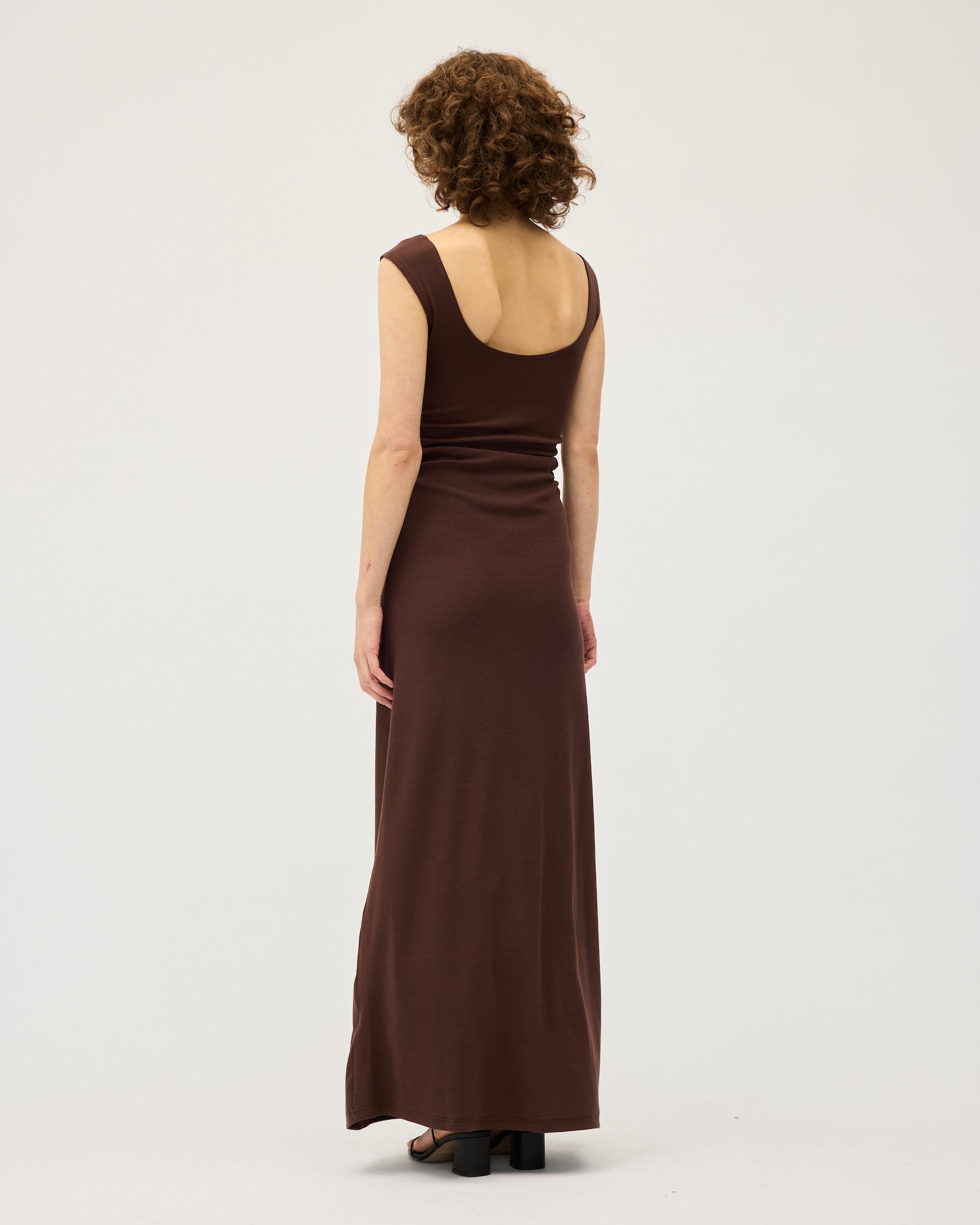 Naia Tank Dress | Chocolate $295