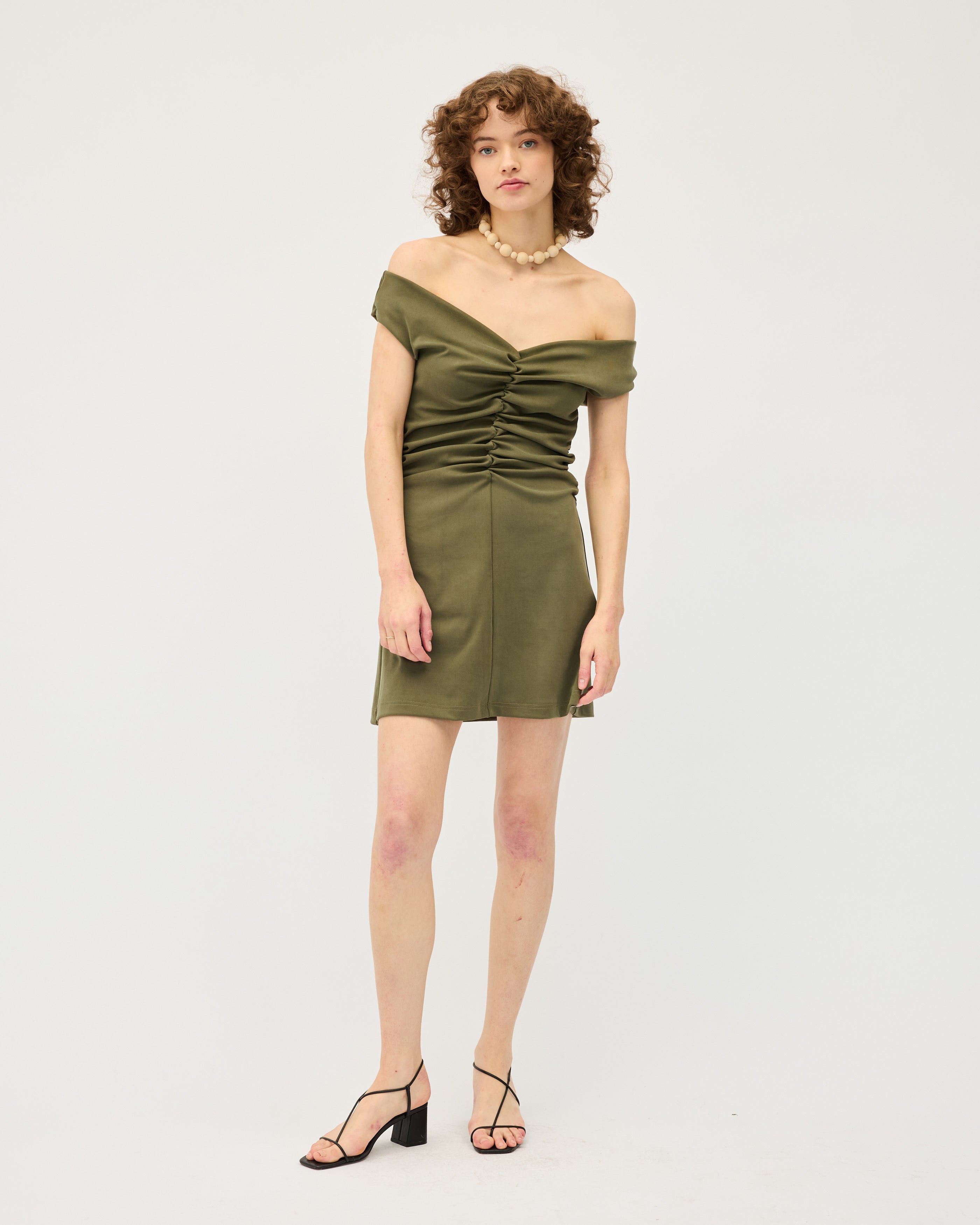 Niveah Mini Dress | Khaki and Black $335