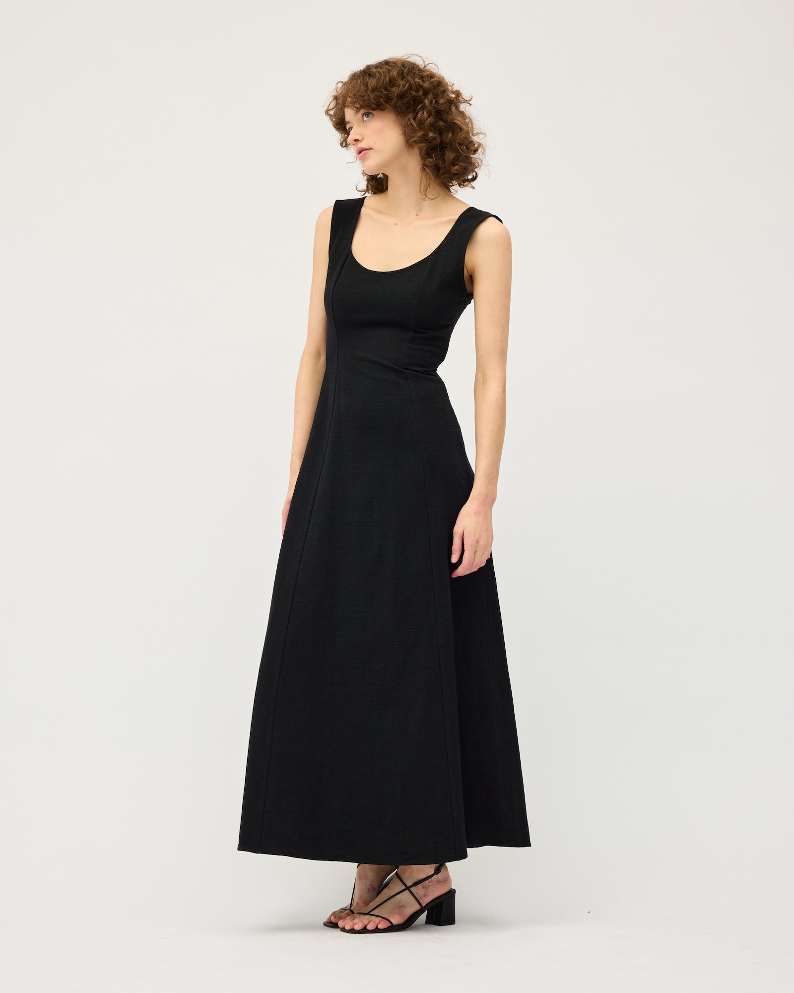 Ada Dress | Black & Natural $390