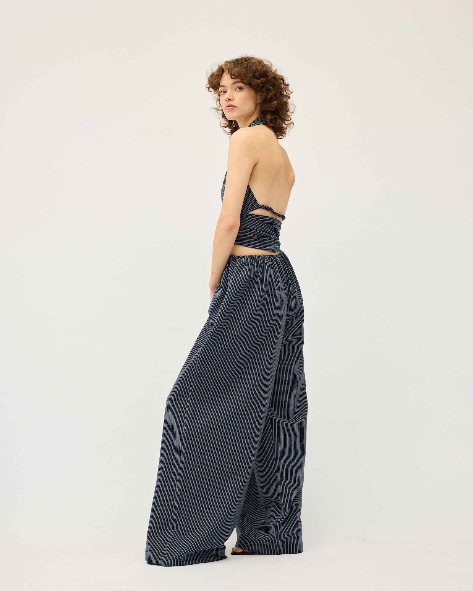 Pippa Pant | Navy Stripe $330