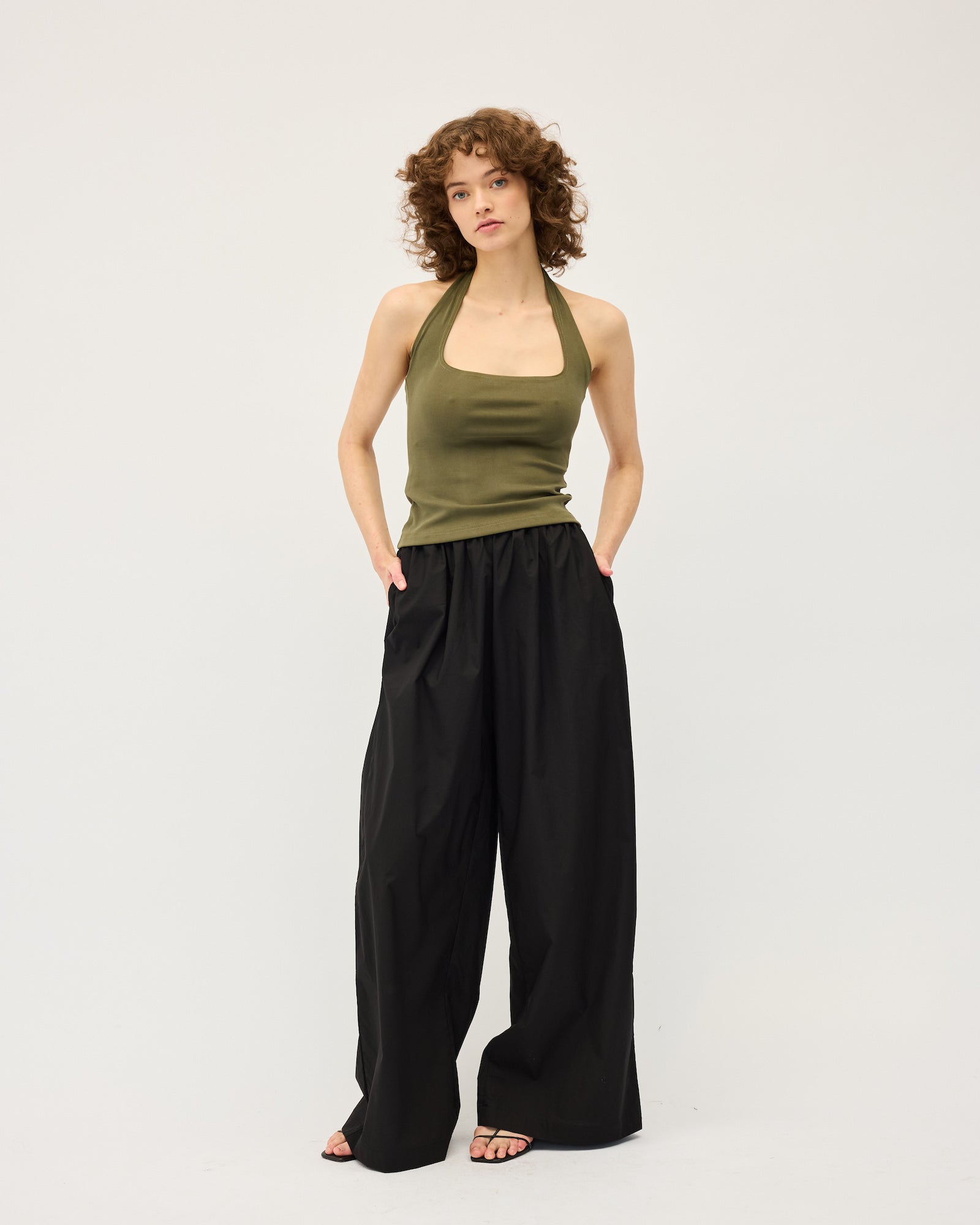 Helena Halter Top | Khaki $160
