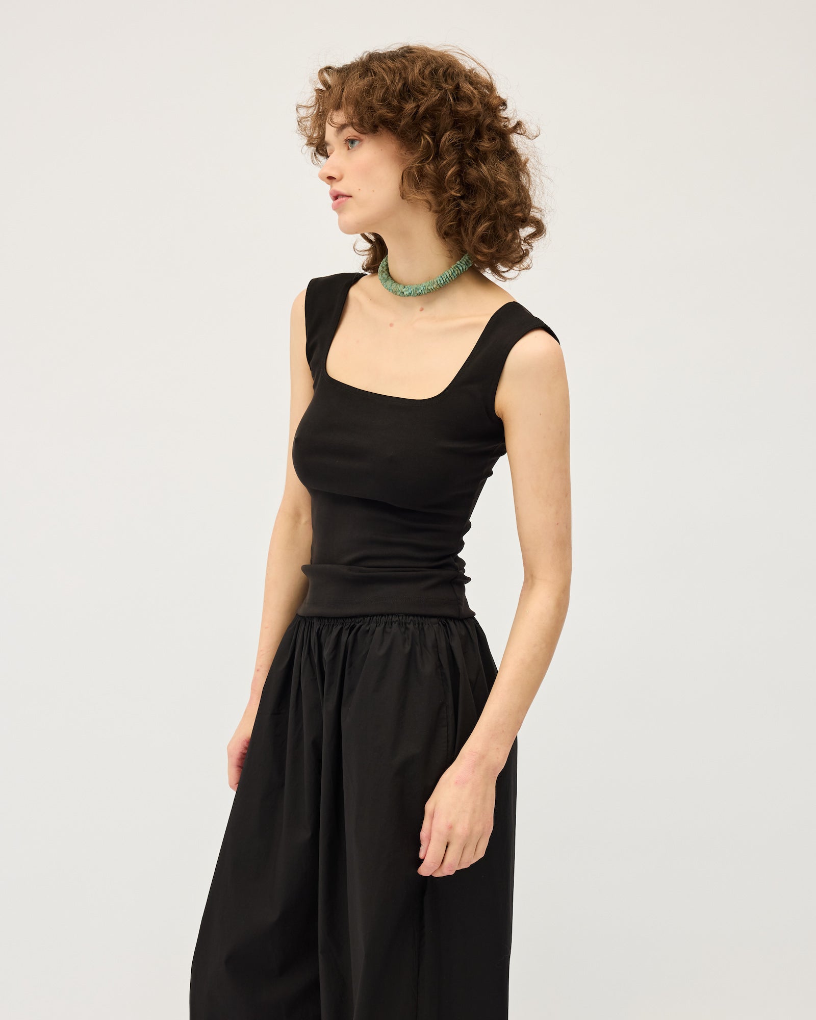 Naia Tank (Rib) | Black $120