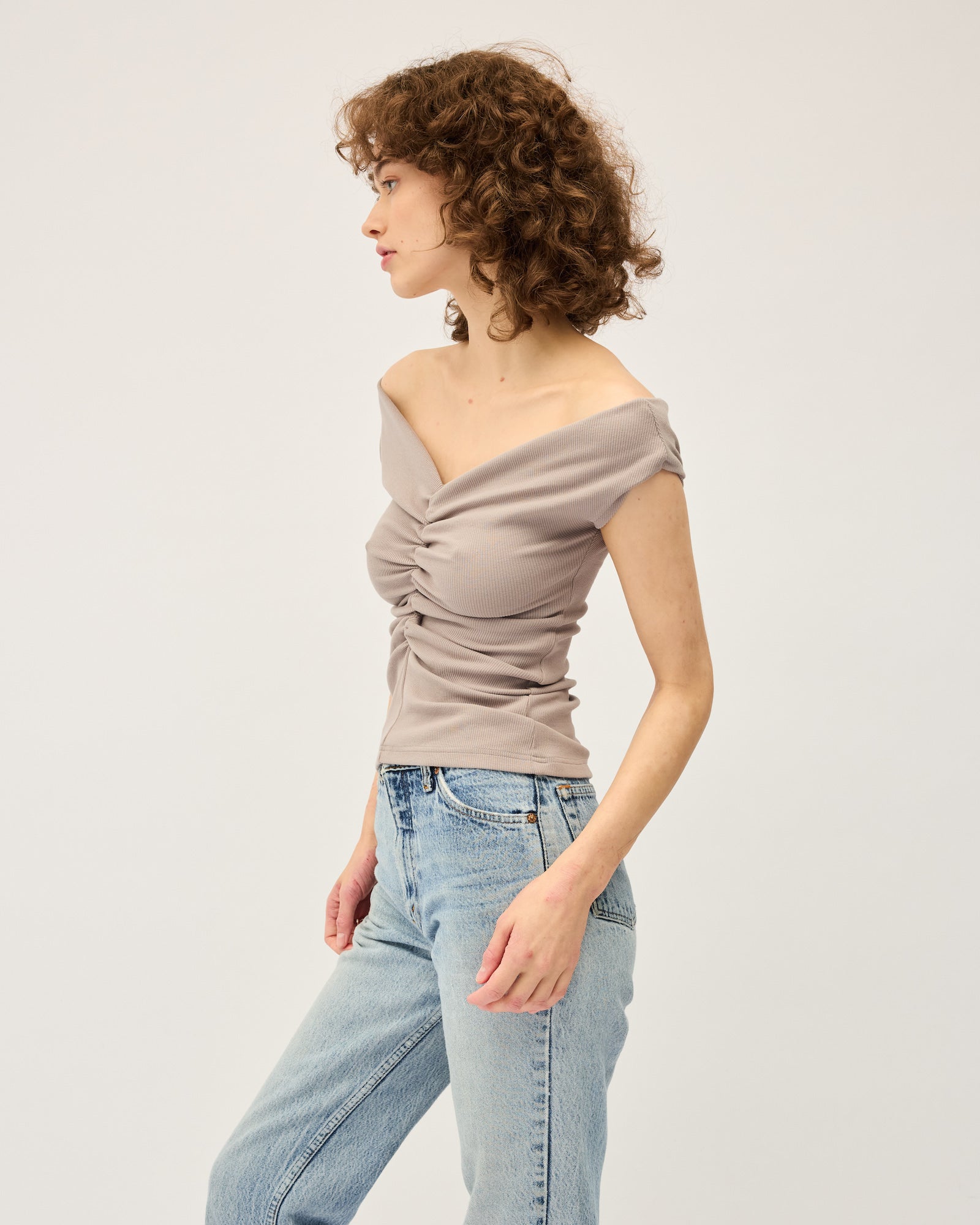Niveah Tee | Putty Grey $180