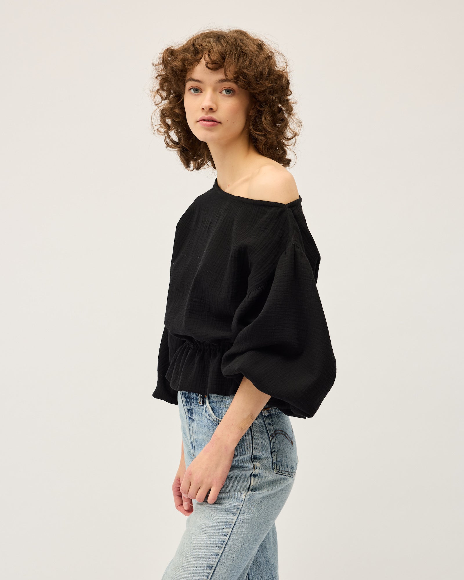 Anna Frill Blouse | Black $209