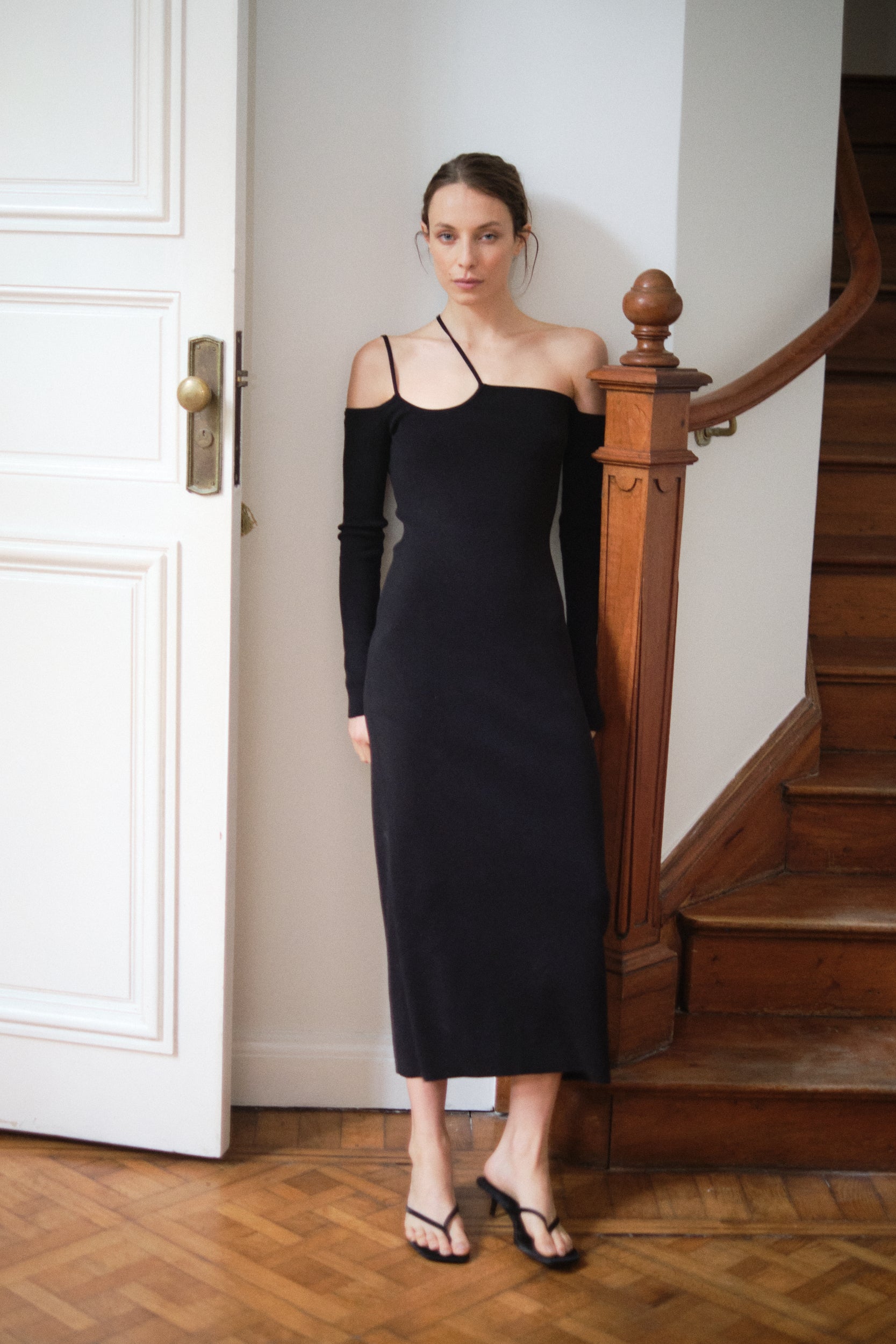 Knit Midi Dress | Black $329