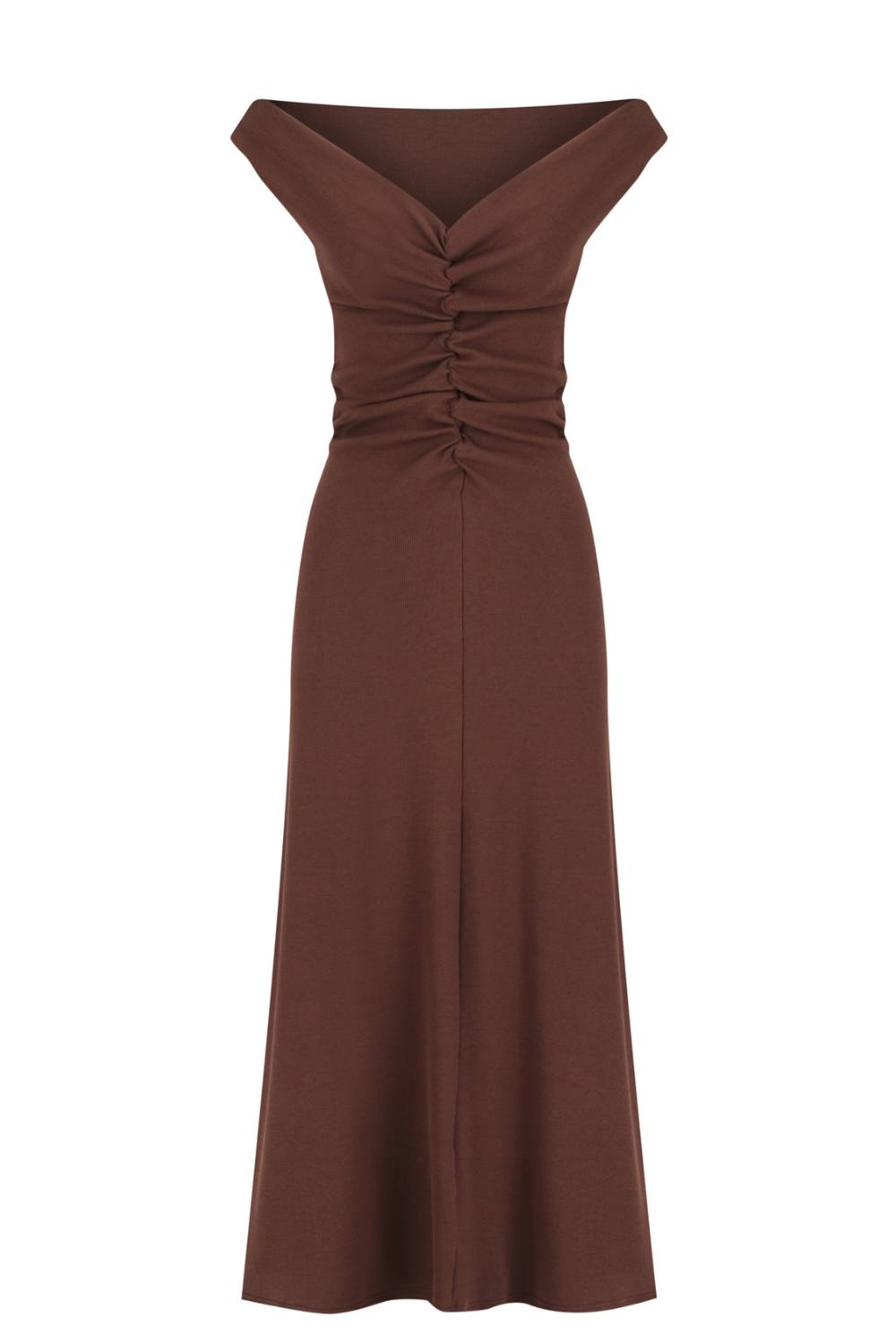 Niveah Dress | Chocolate Rib $340