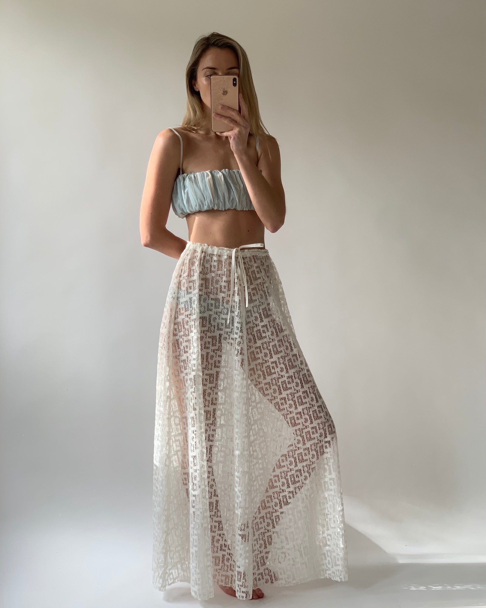 Zelda Skirt | Ivory Lace $309