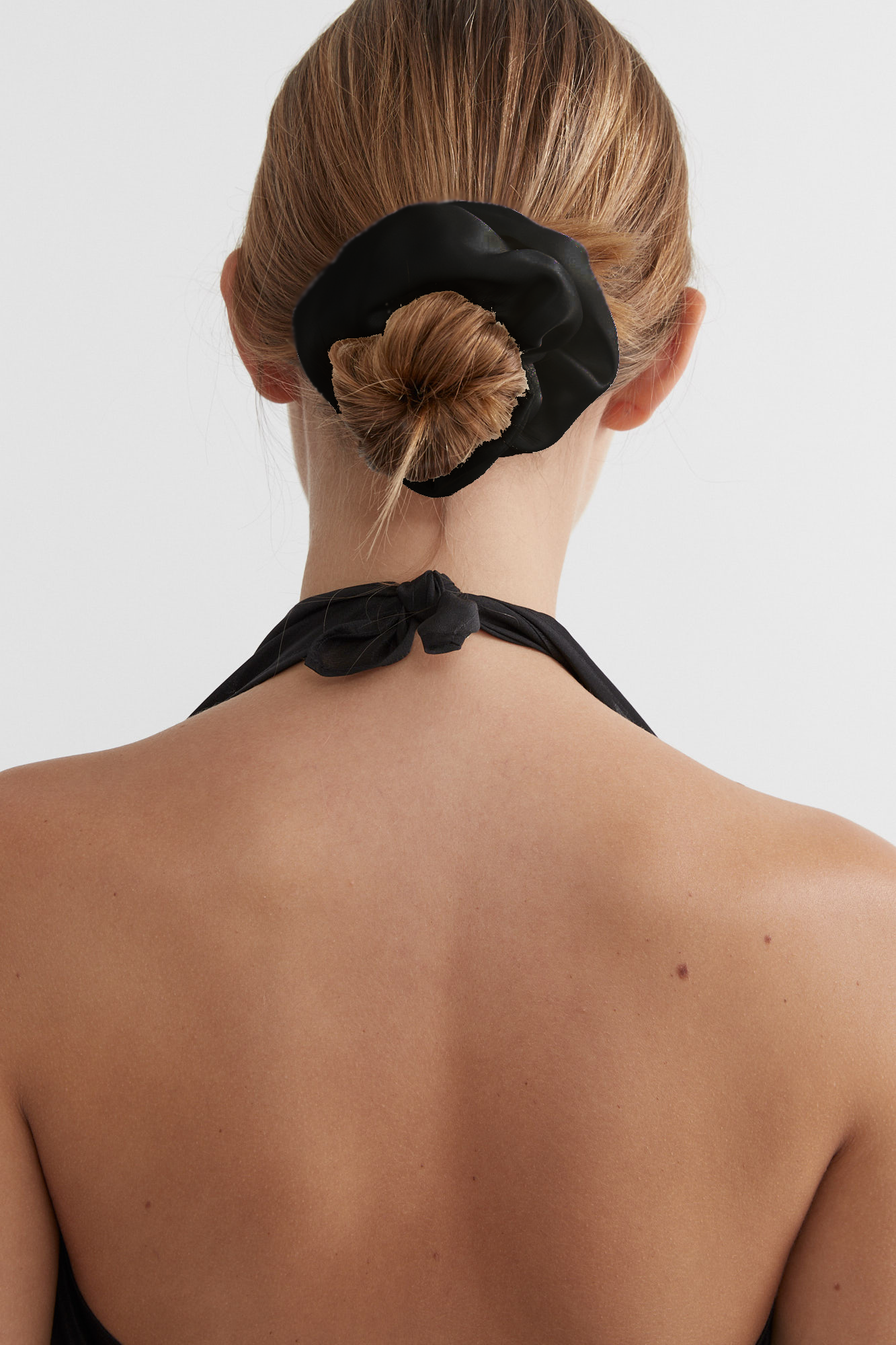 Silk Hair Tie | Black $40