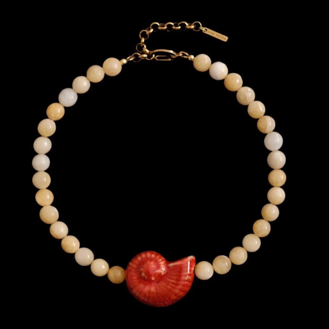 Happy Place Necklace | Bold Red $175