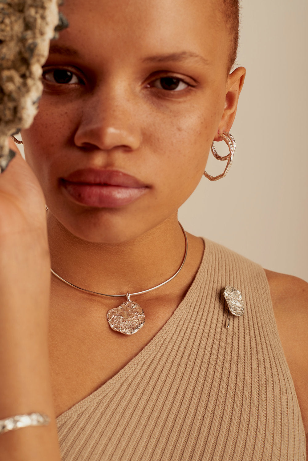 LARGE MINI STONED HOOPS | $280/$299