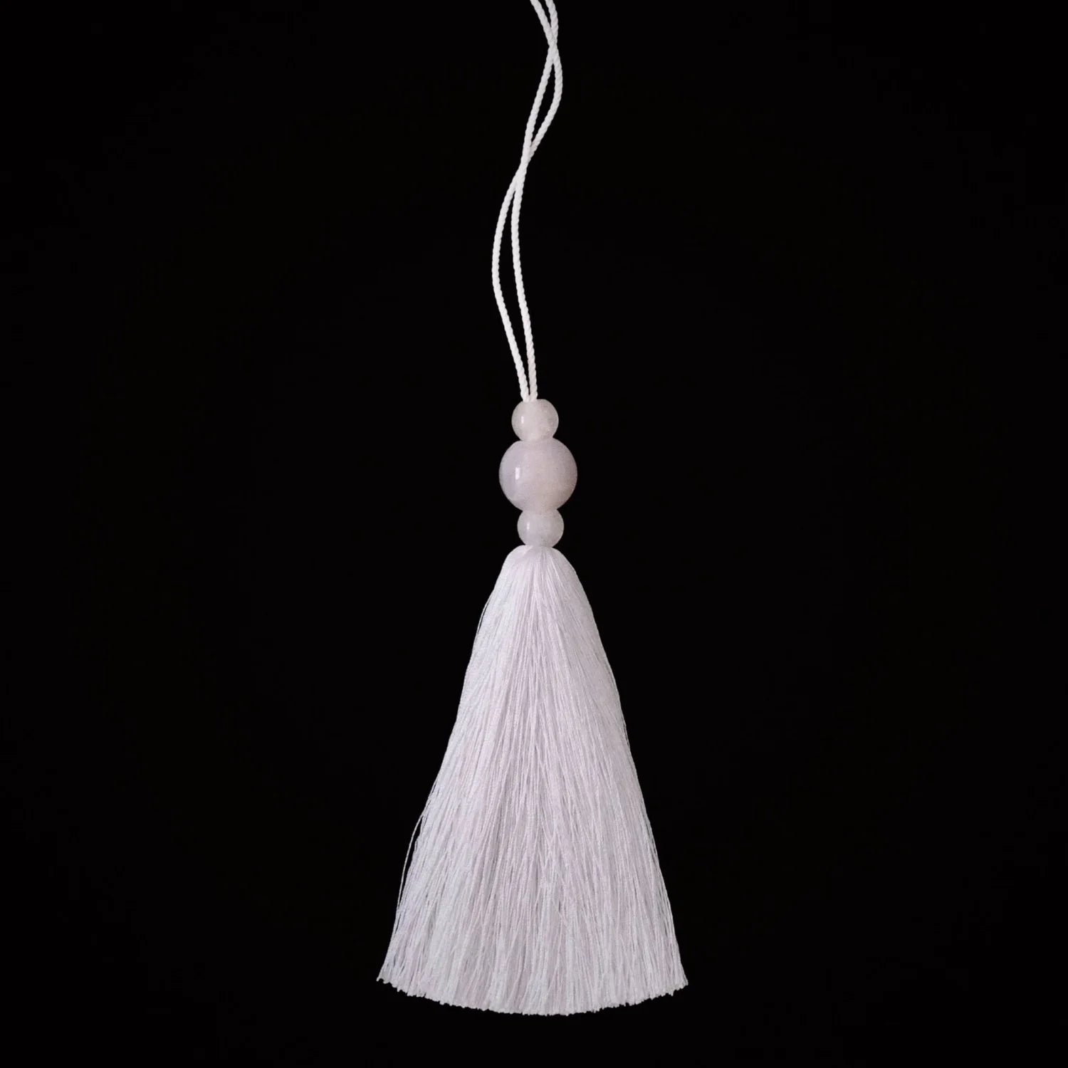 Totem Tassel Necklace | Ice White $220