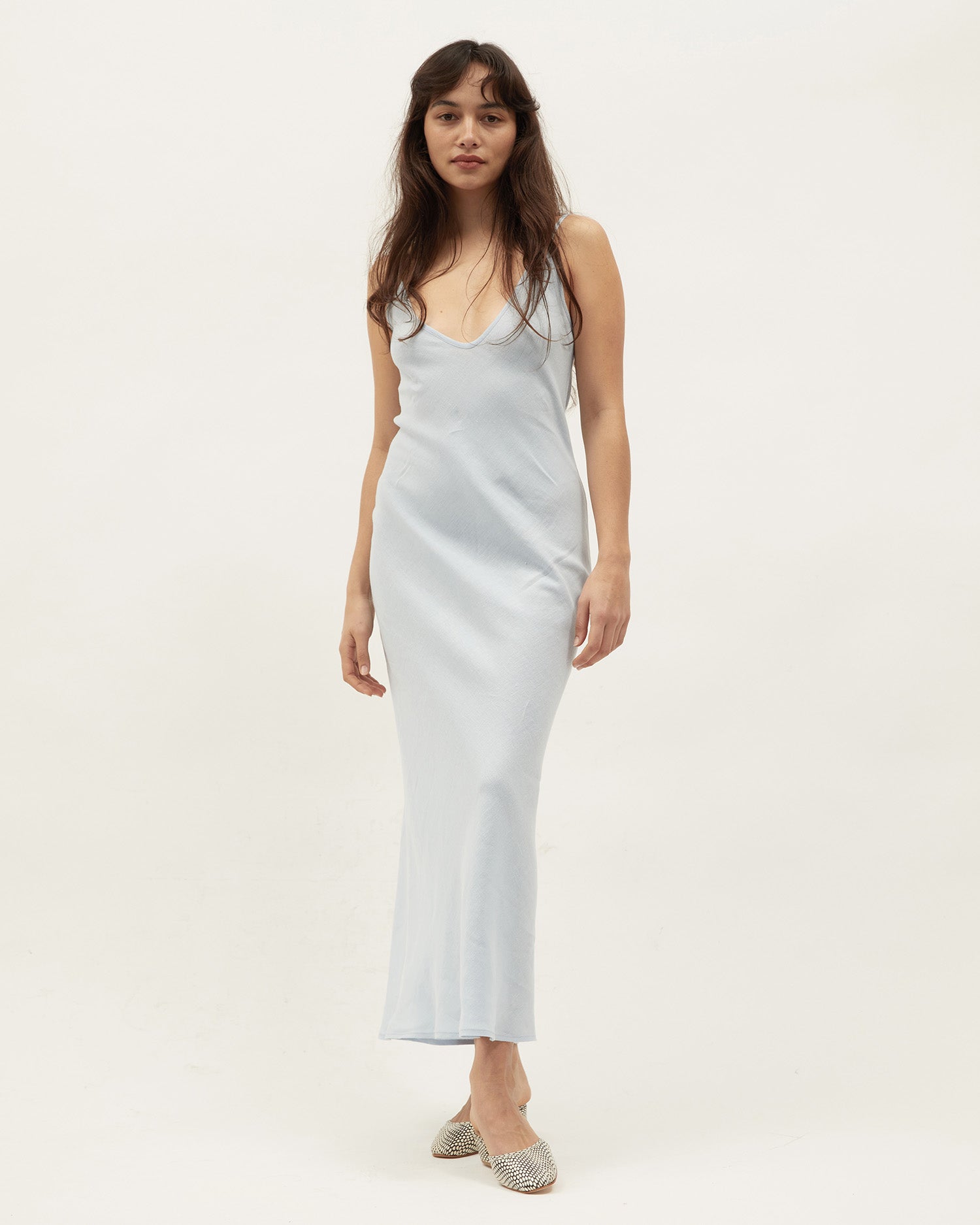 Midi Bias Dress | Powder $260