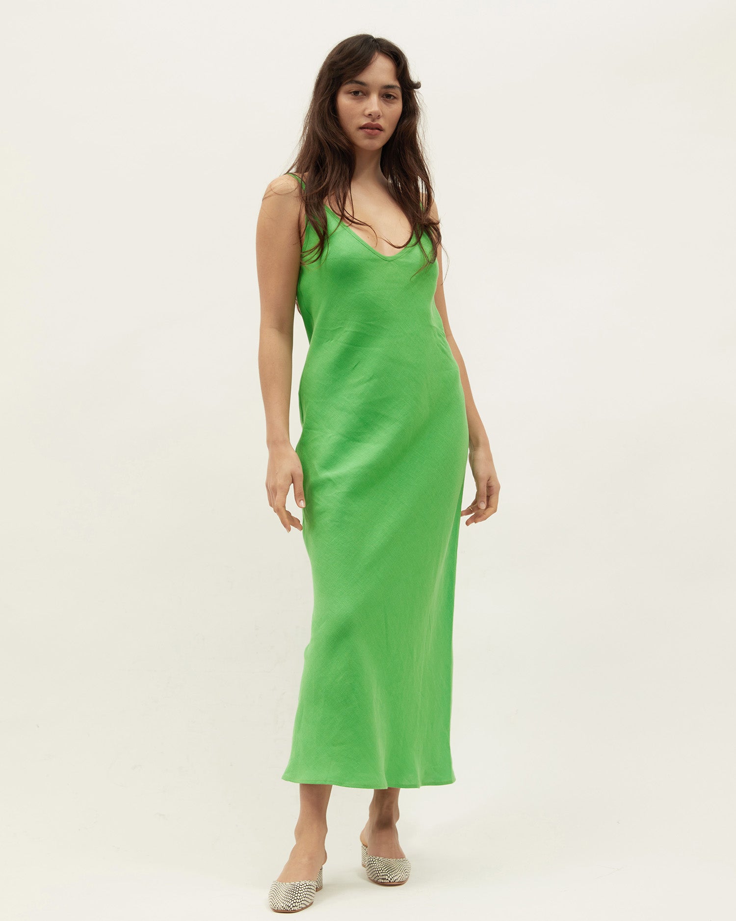 Midi Bias Dress | Parakeet $260