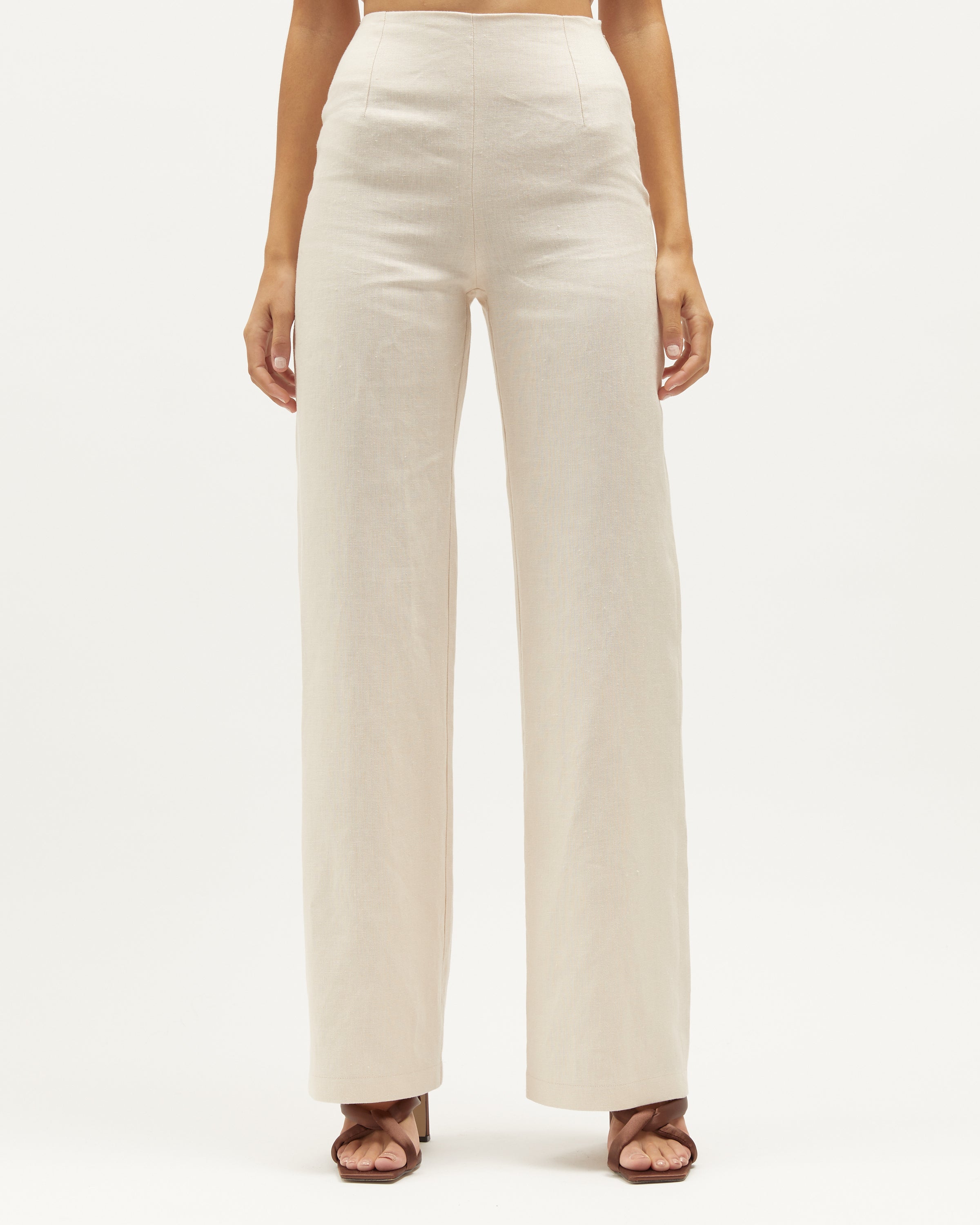 Sonia Pant | Vanilla Heavy-Weight Linen $280