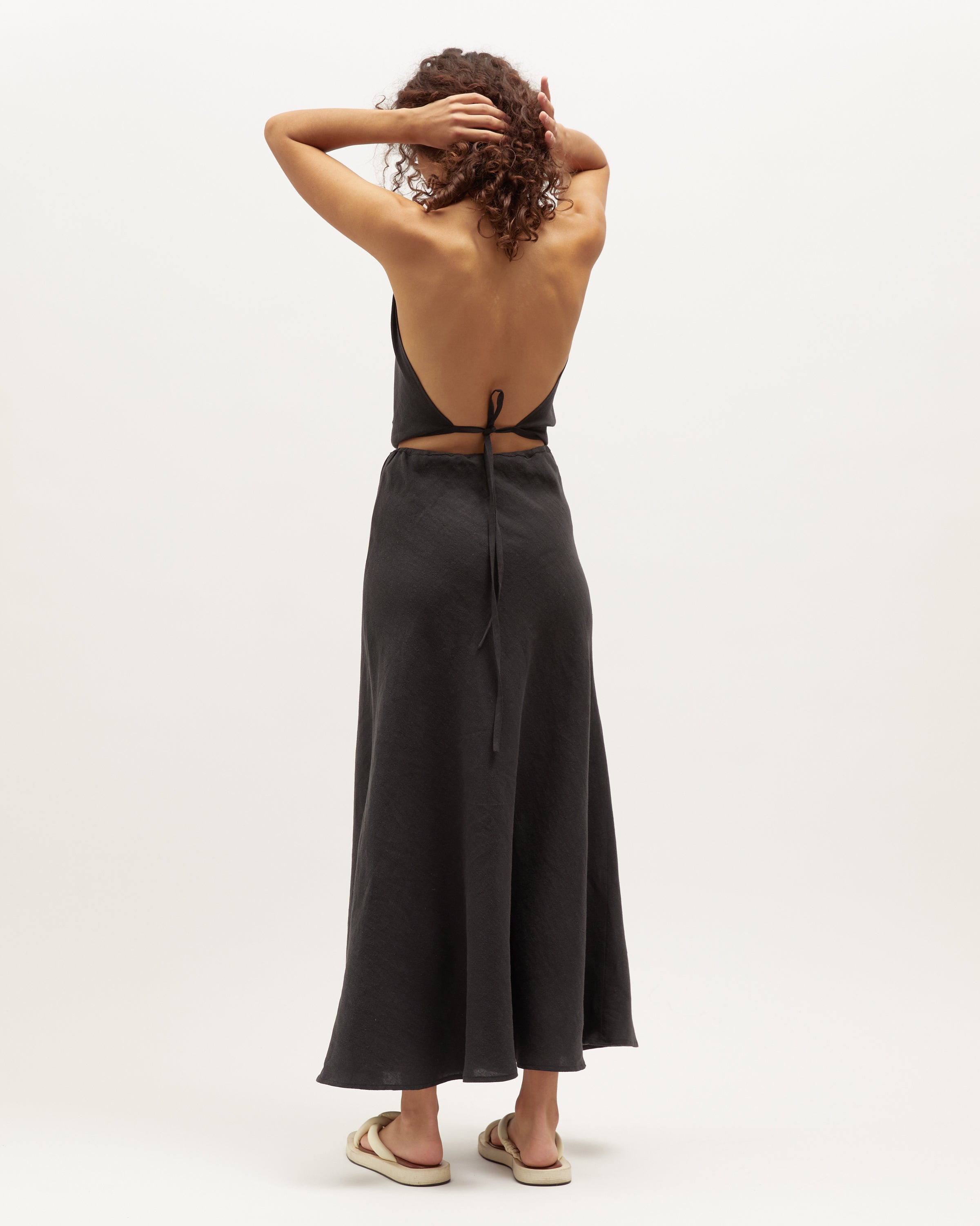 Emma Halter | Black Washed Linen $135