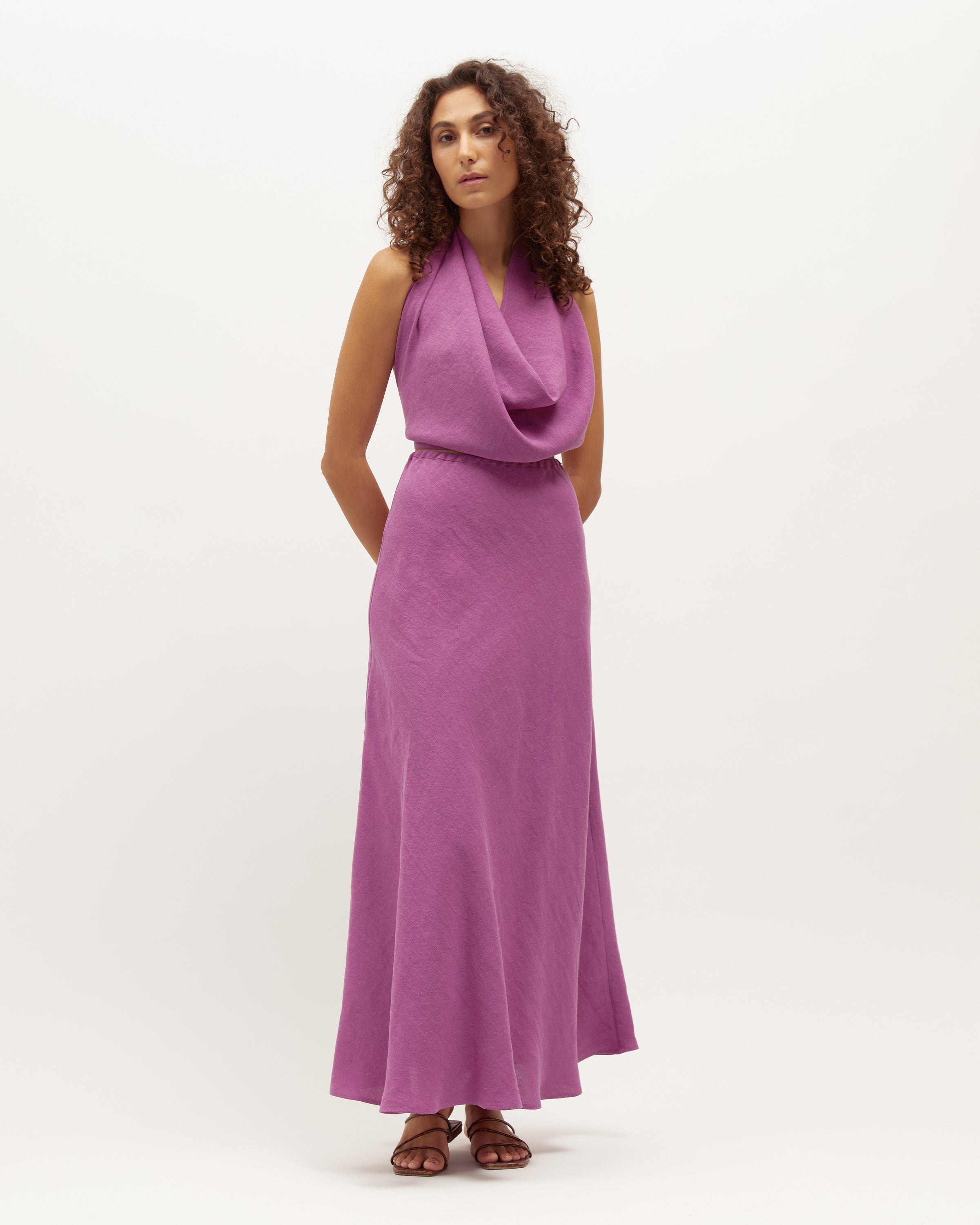 Emma Halter | Berry Washed Linen $135