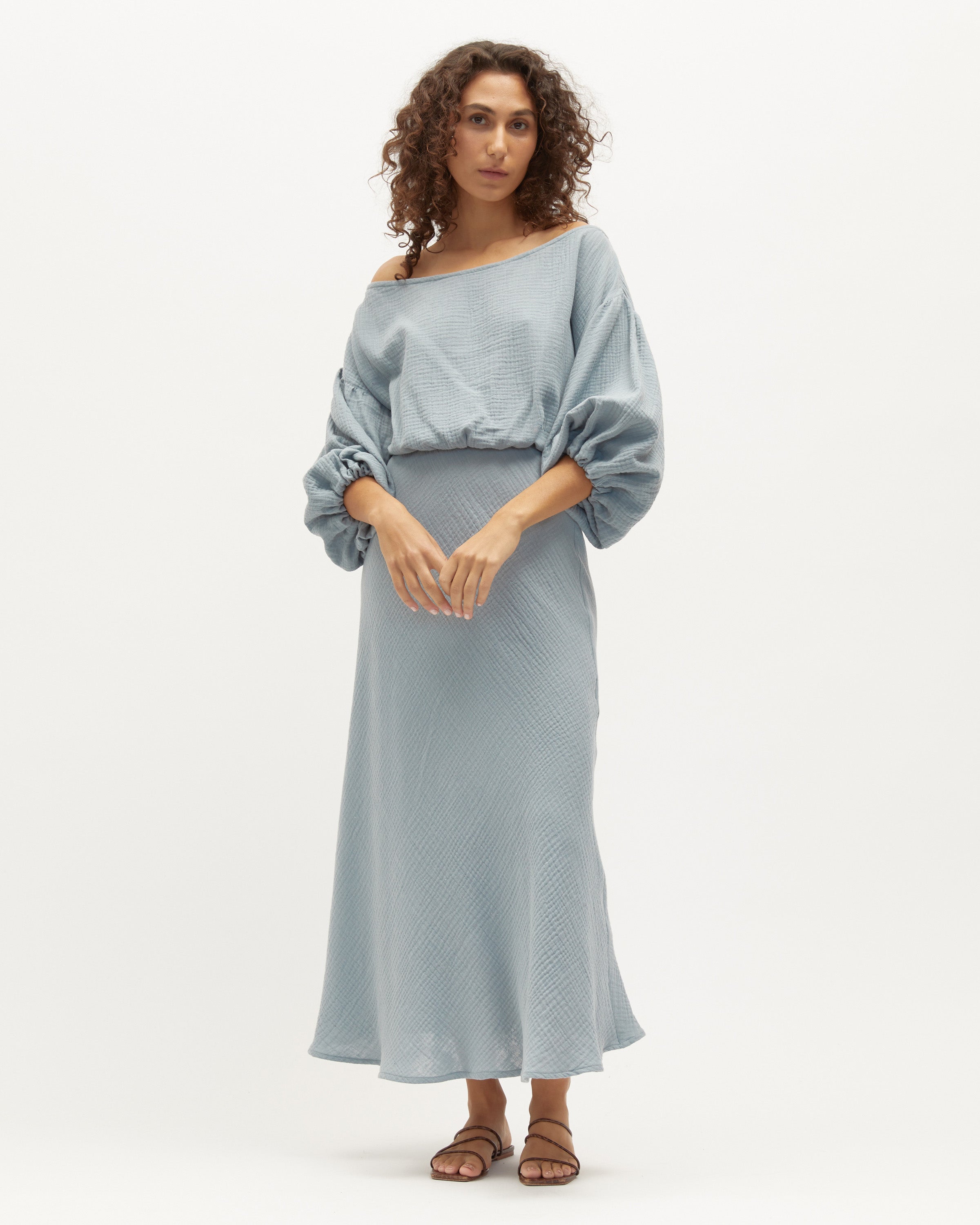 Louie Dress | Seafoam Muslin $289