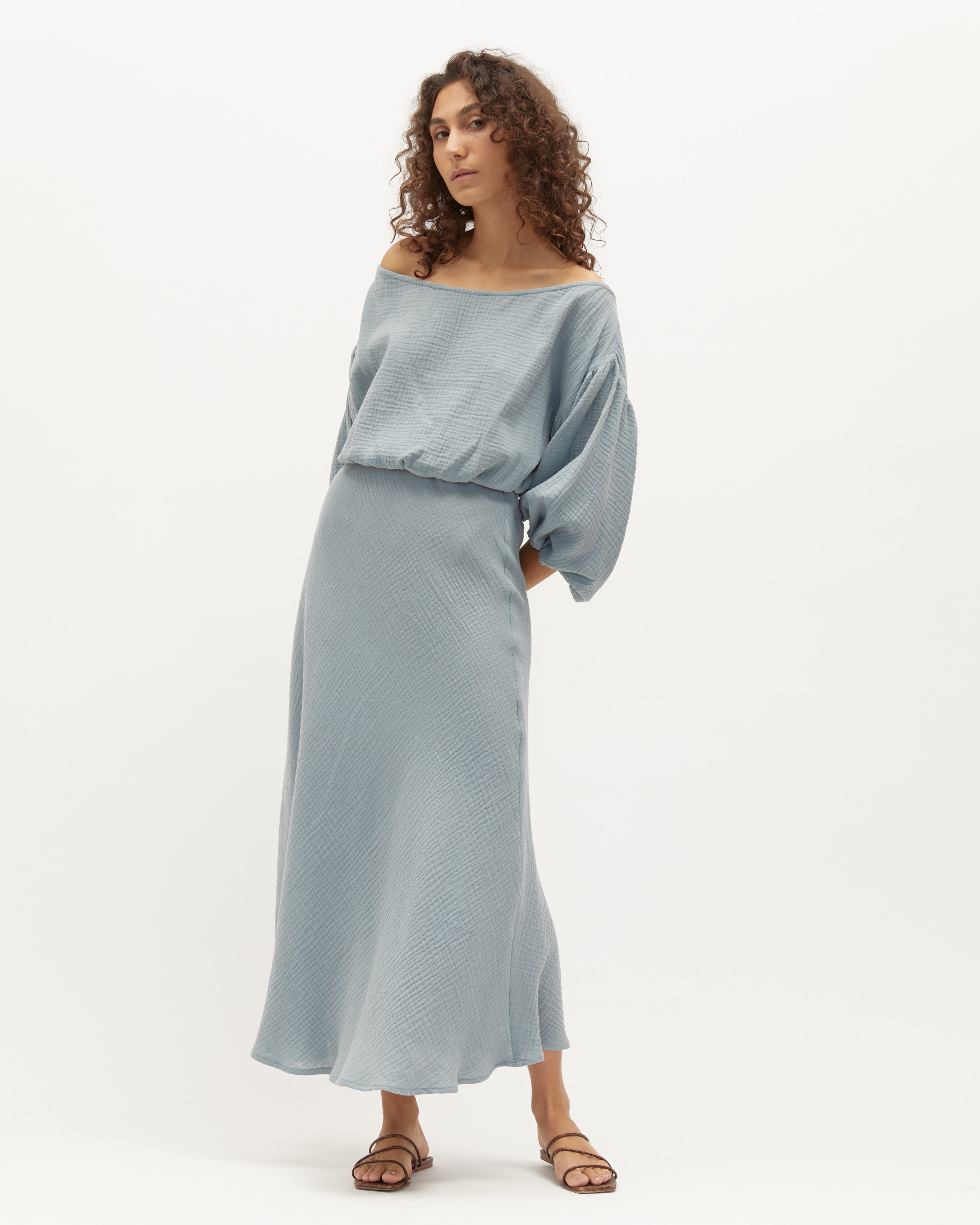 Louie Dress | Seafoam Muslin $289