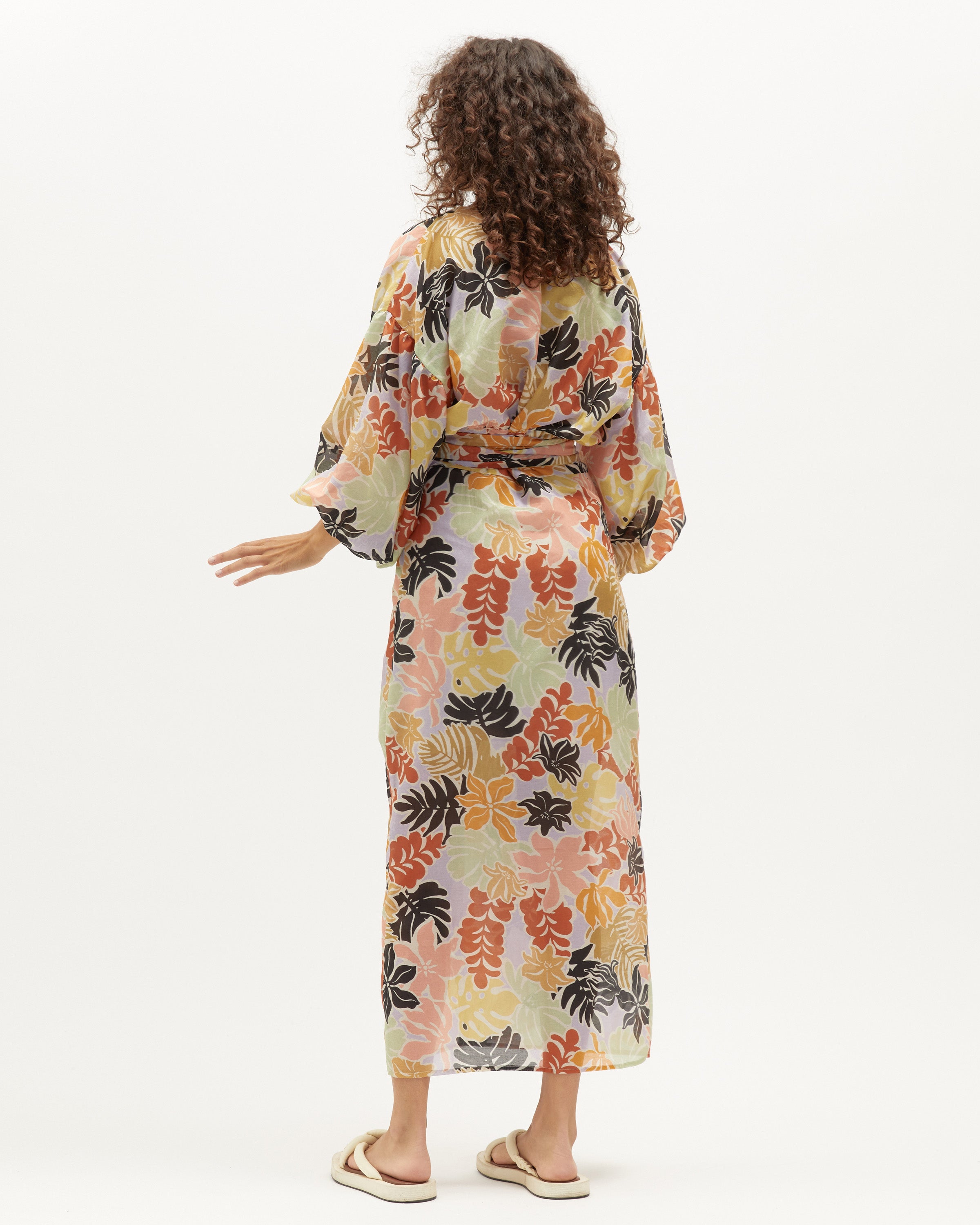 Isabel Wrap Dress | Louise Floral $495