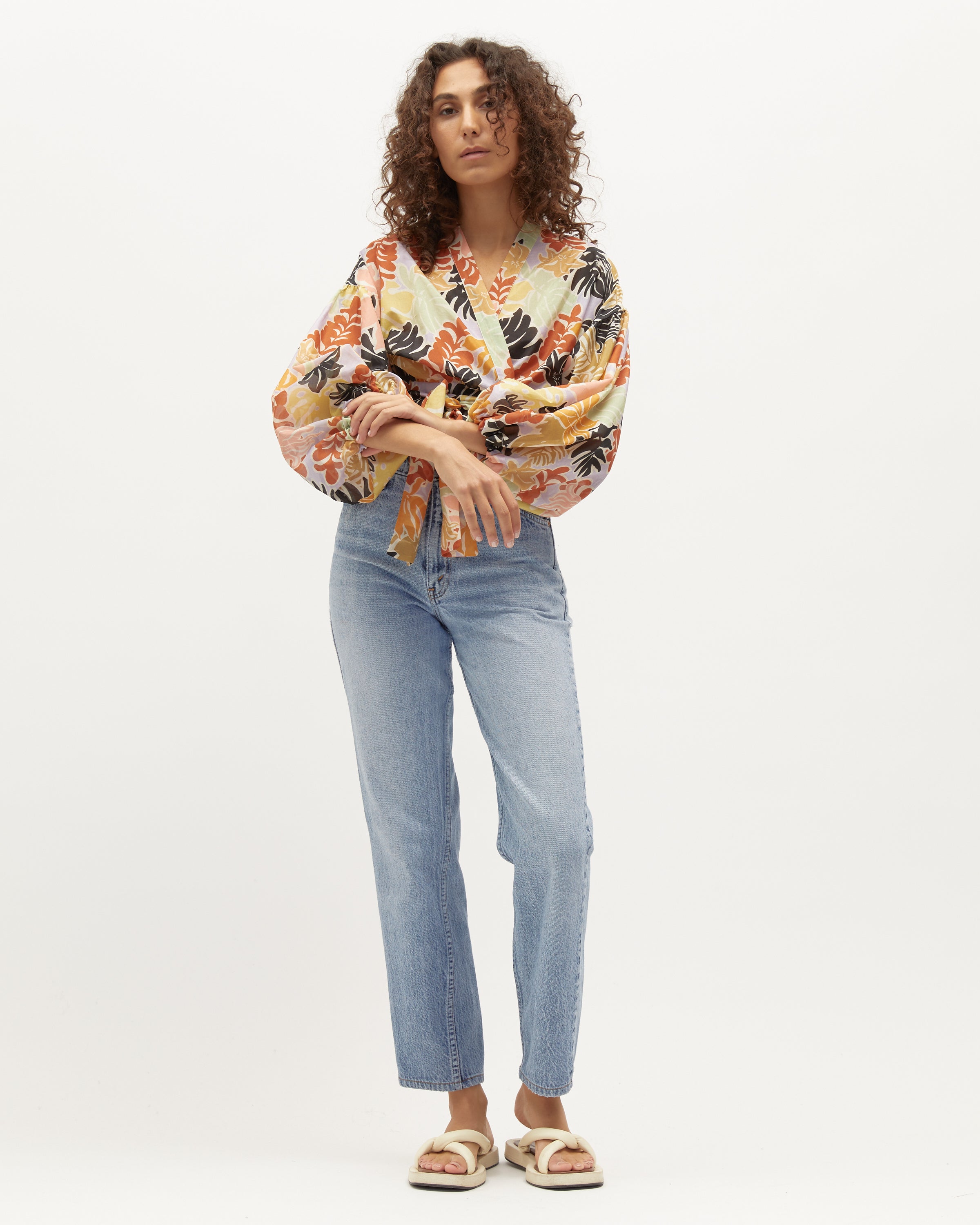 Isabel Wrap Top | Louise Floral $299