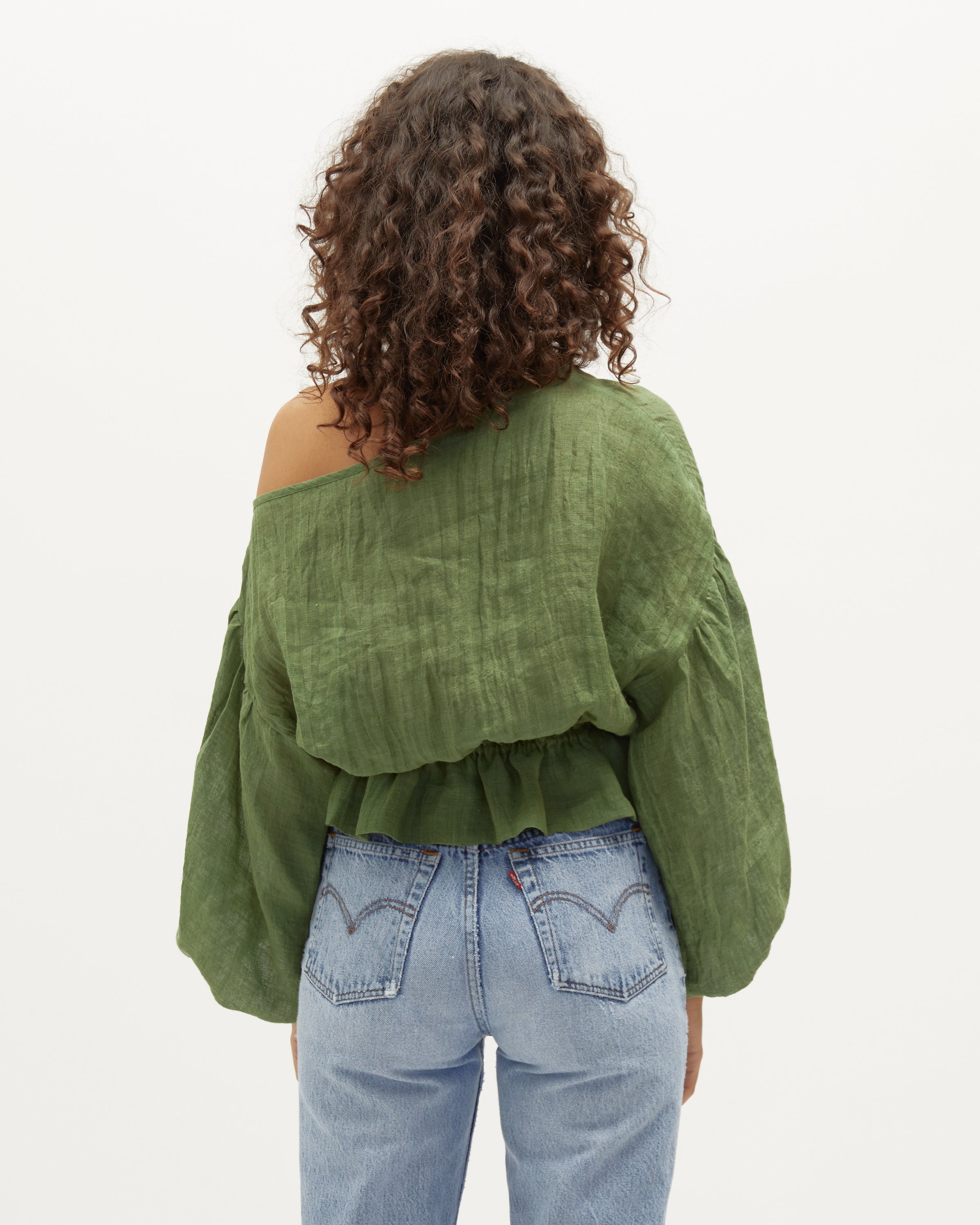 Anna Frill | Pine & Black Gauze $245