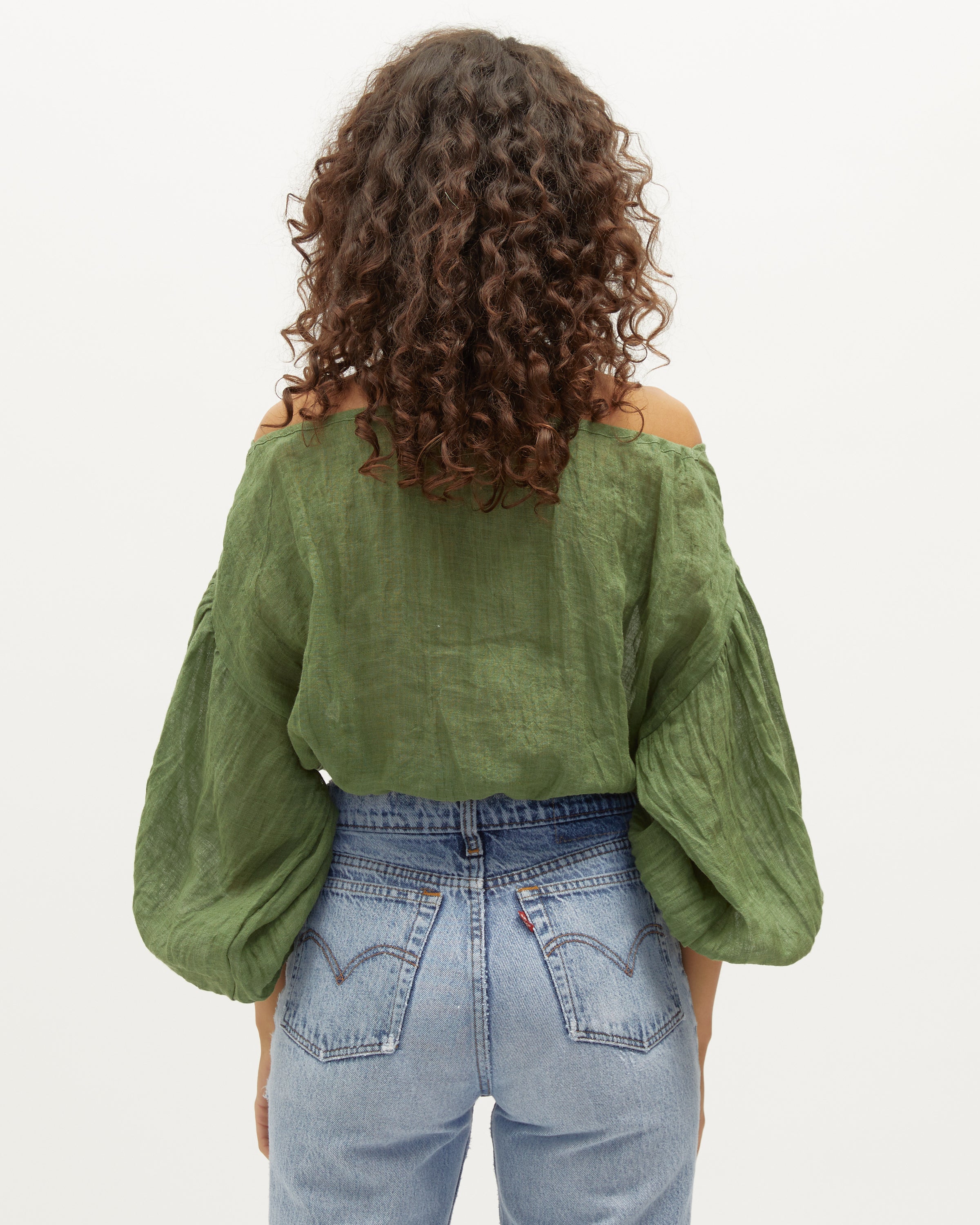 Louie Crop | Pine & Black Gauze $245