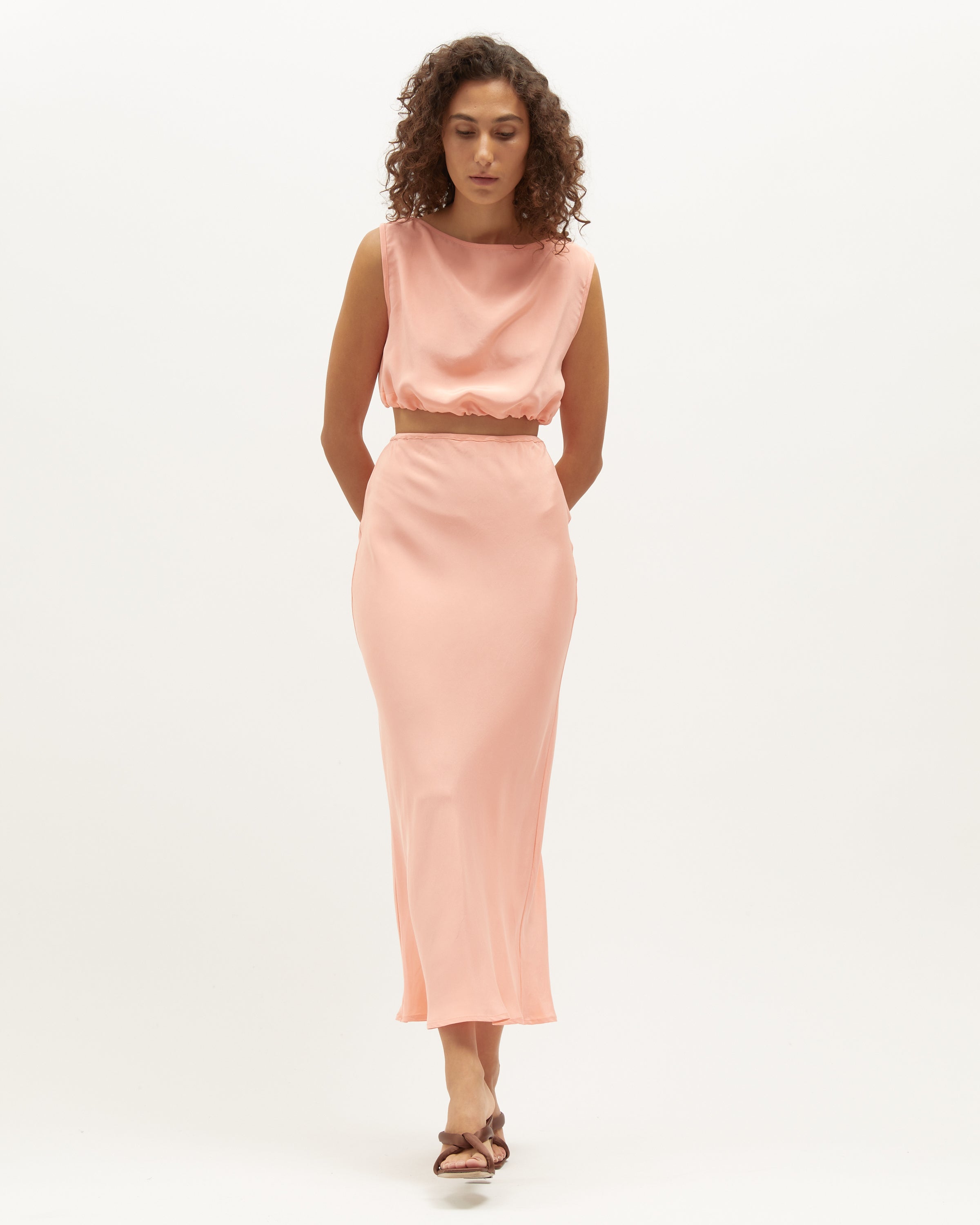 Carly Crop | Coral $189