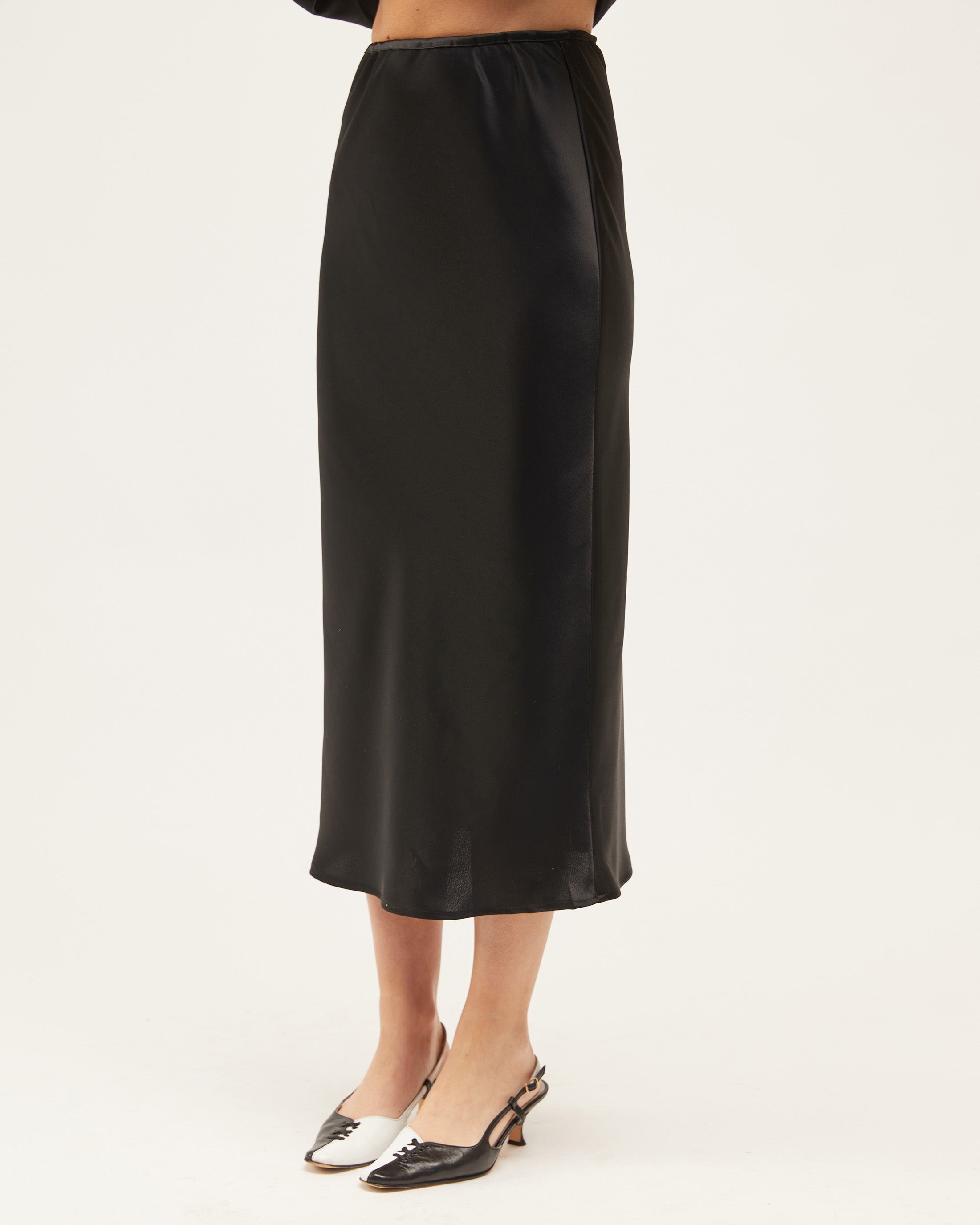 Harriet Bias Skirt | Black $255