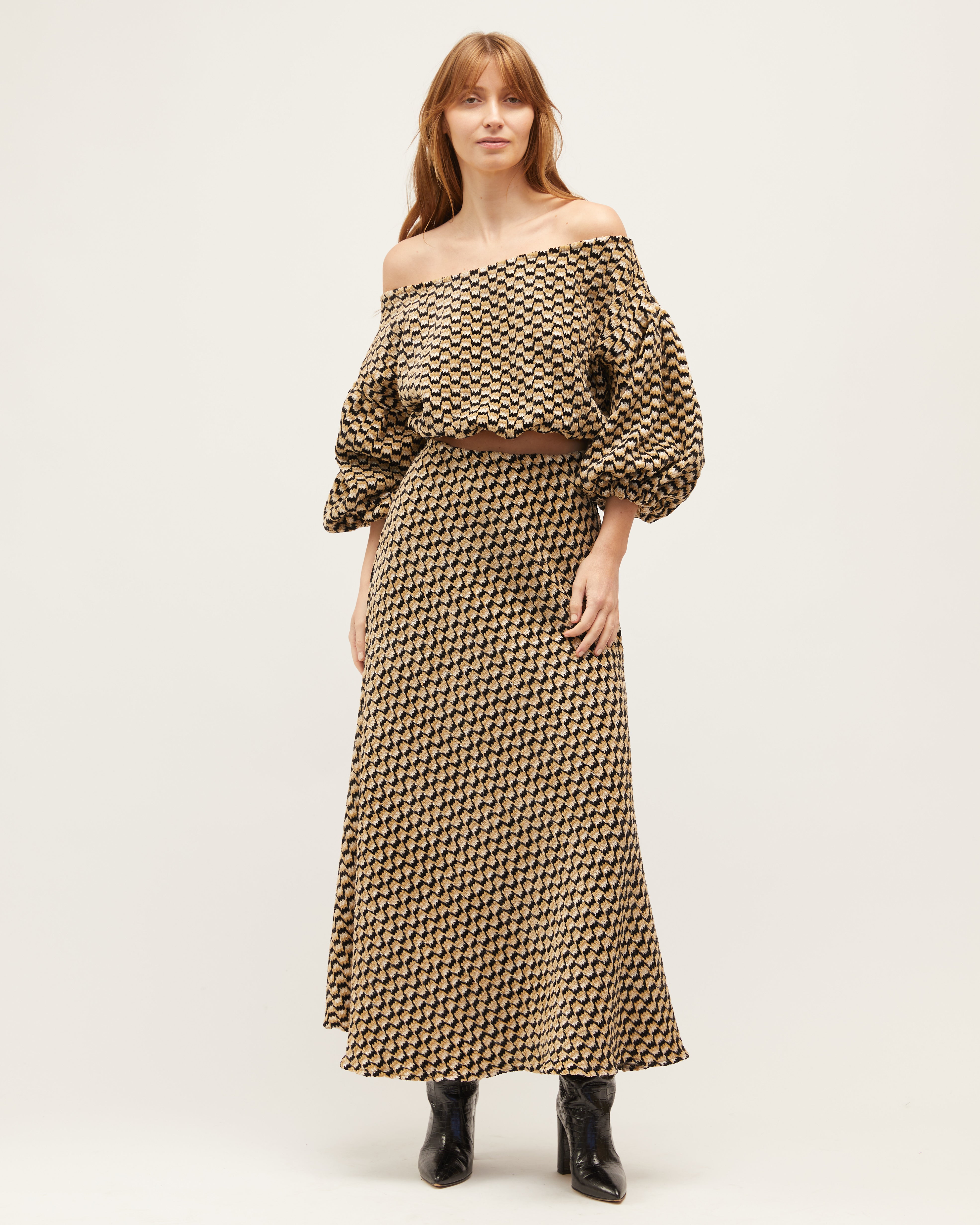 Louie Crop | Zig-Zag Velvet $269