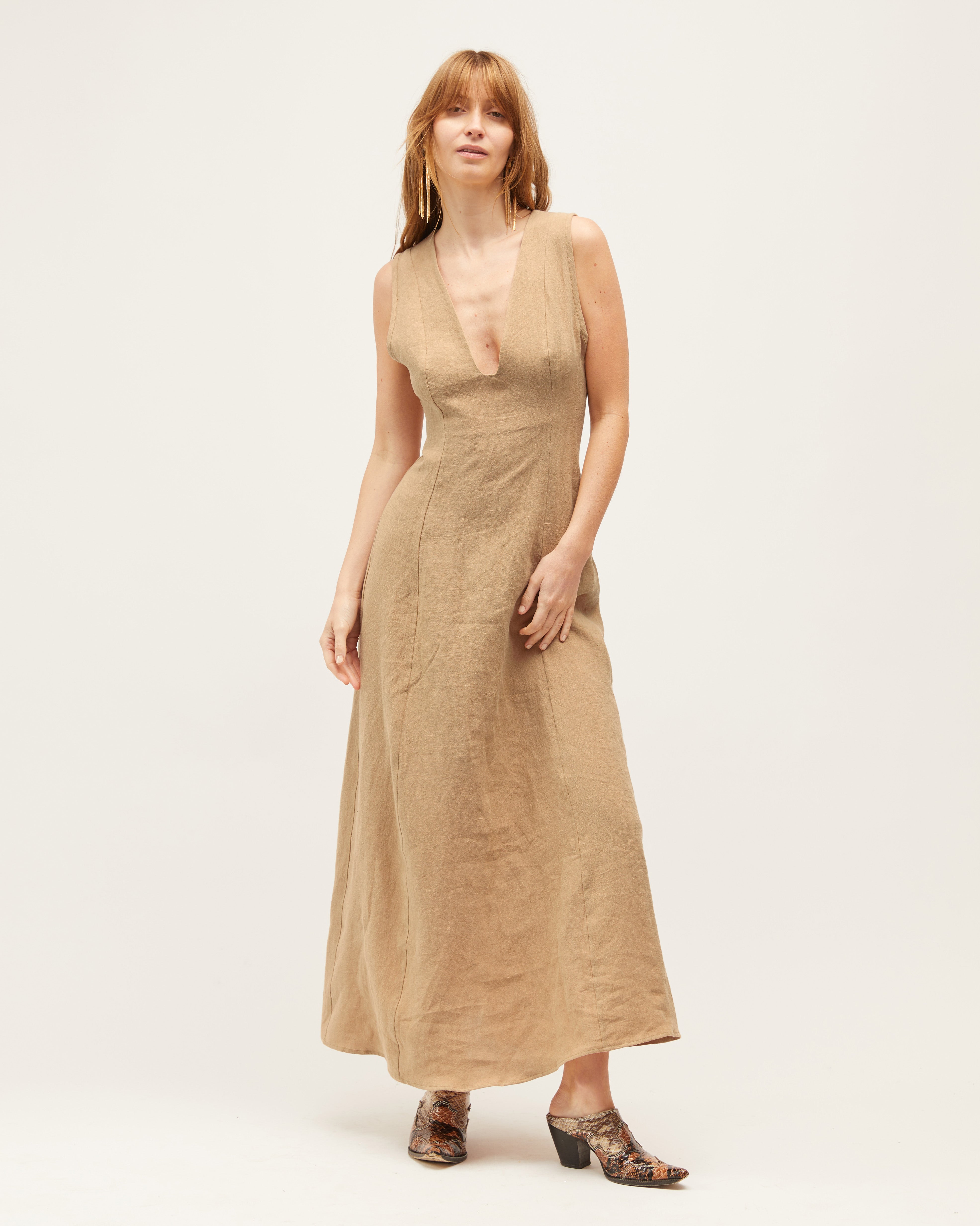 Next Lifetime Dress | Camel $400