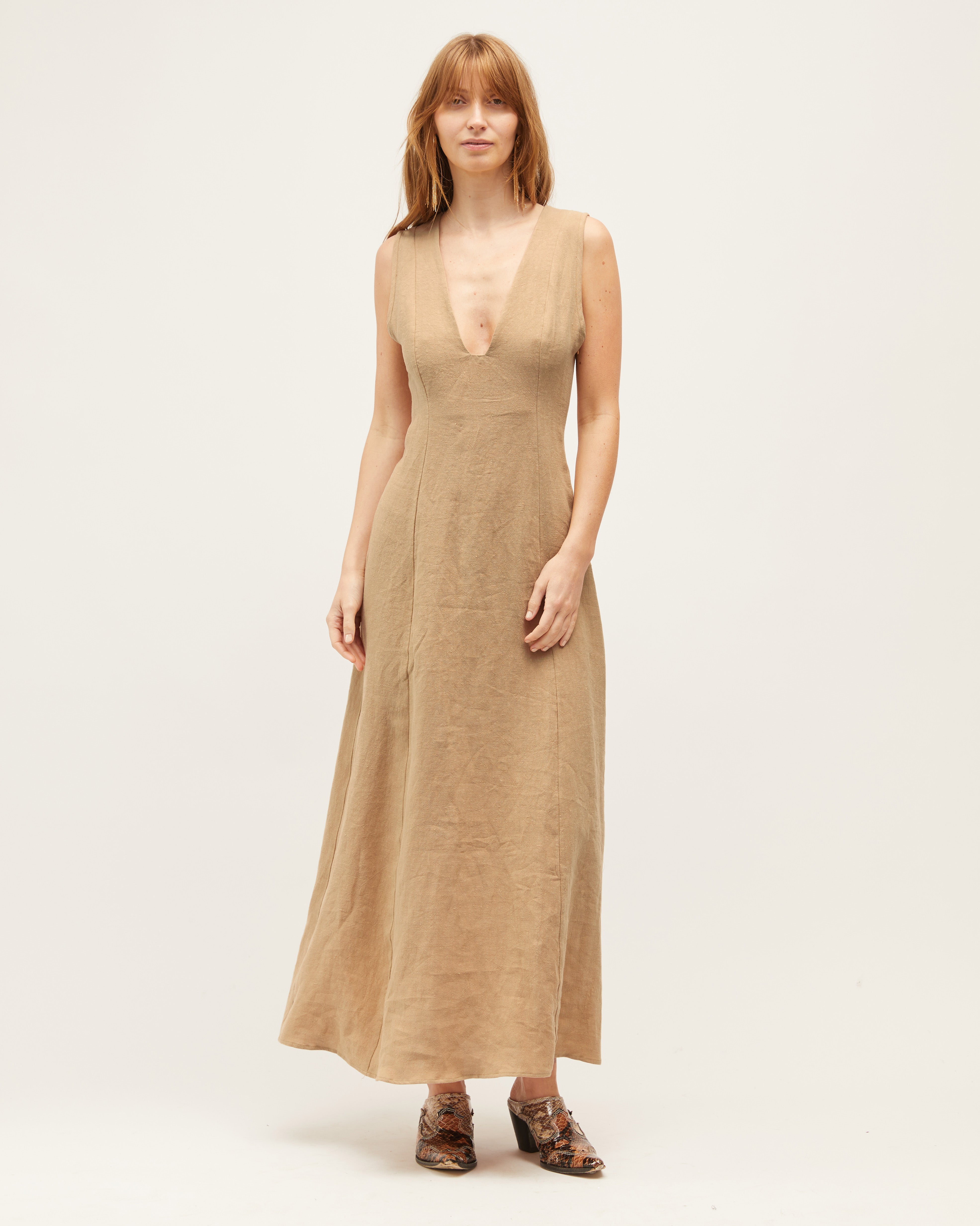 Next Lifetime Dress | Camel $400