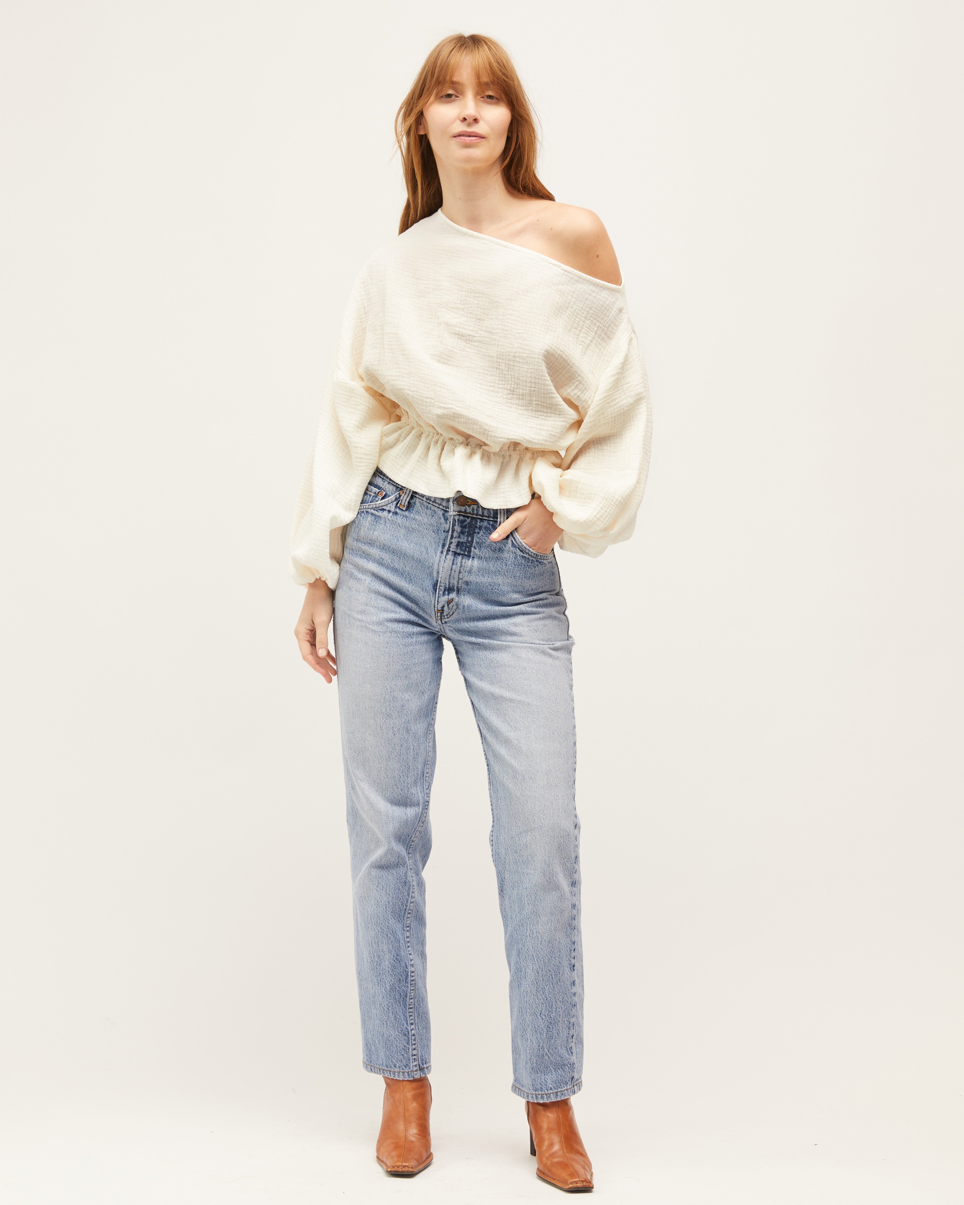 Anna Frill Blouse | Cream $199