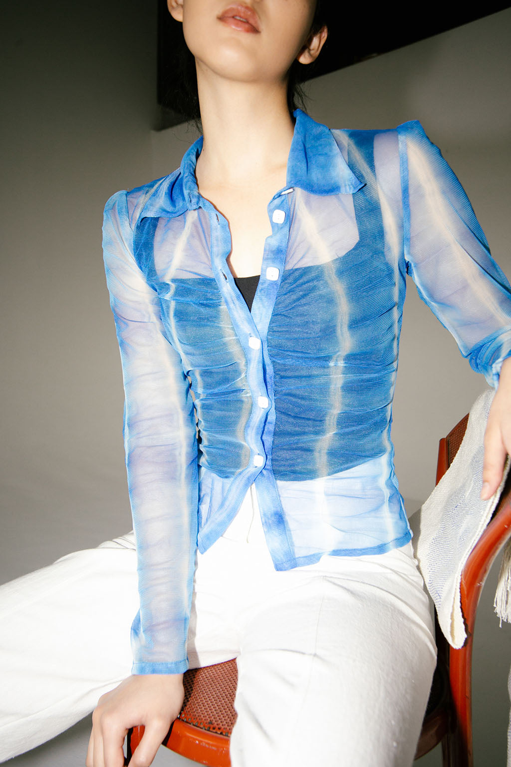 Fabia Shirt | Indigo Dye $295