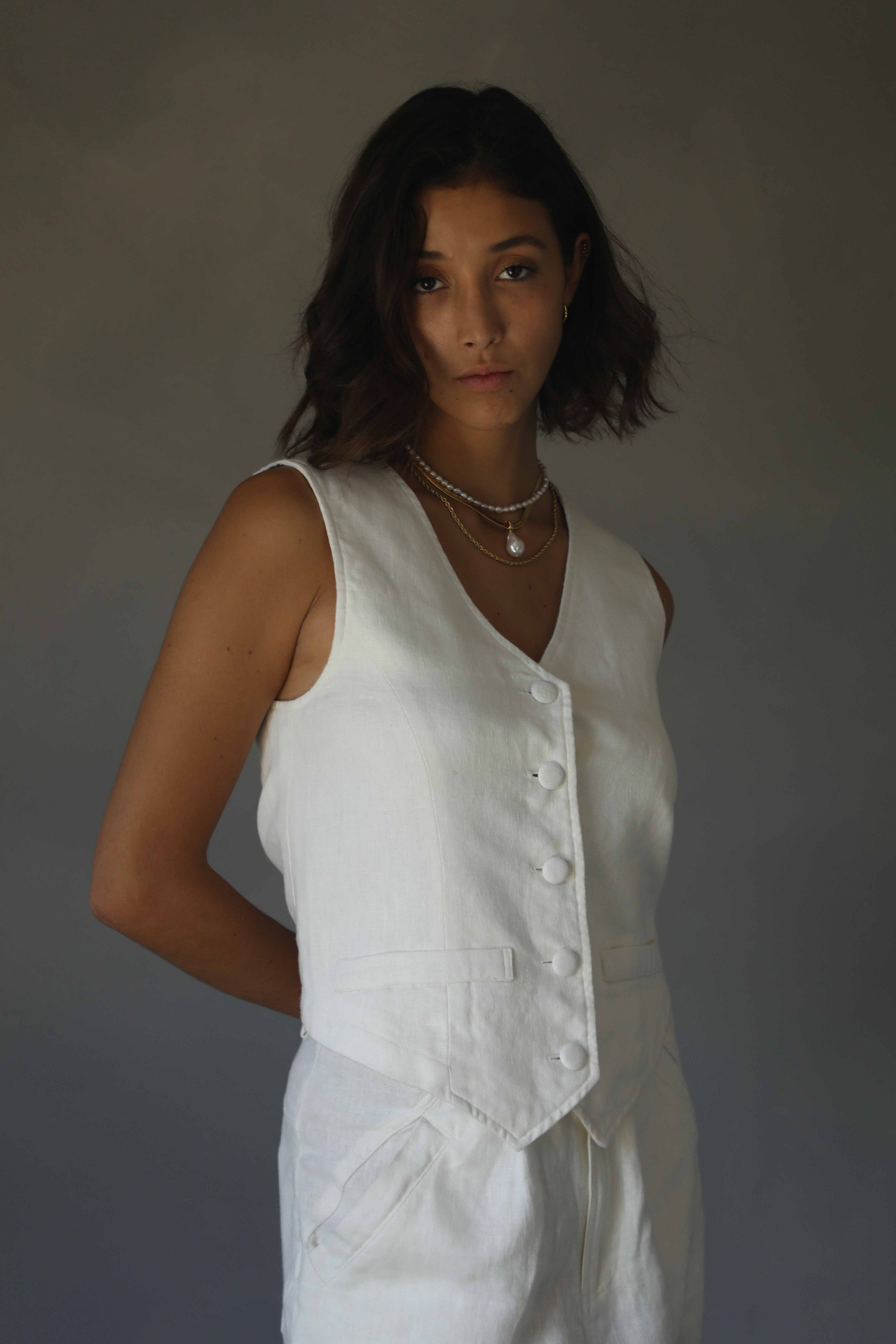 TIMELESS | Timeless Vest | Vintage White $220